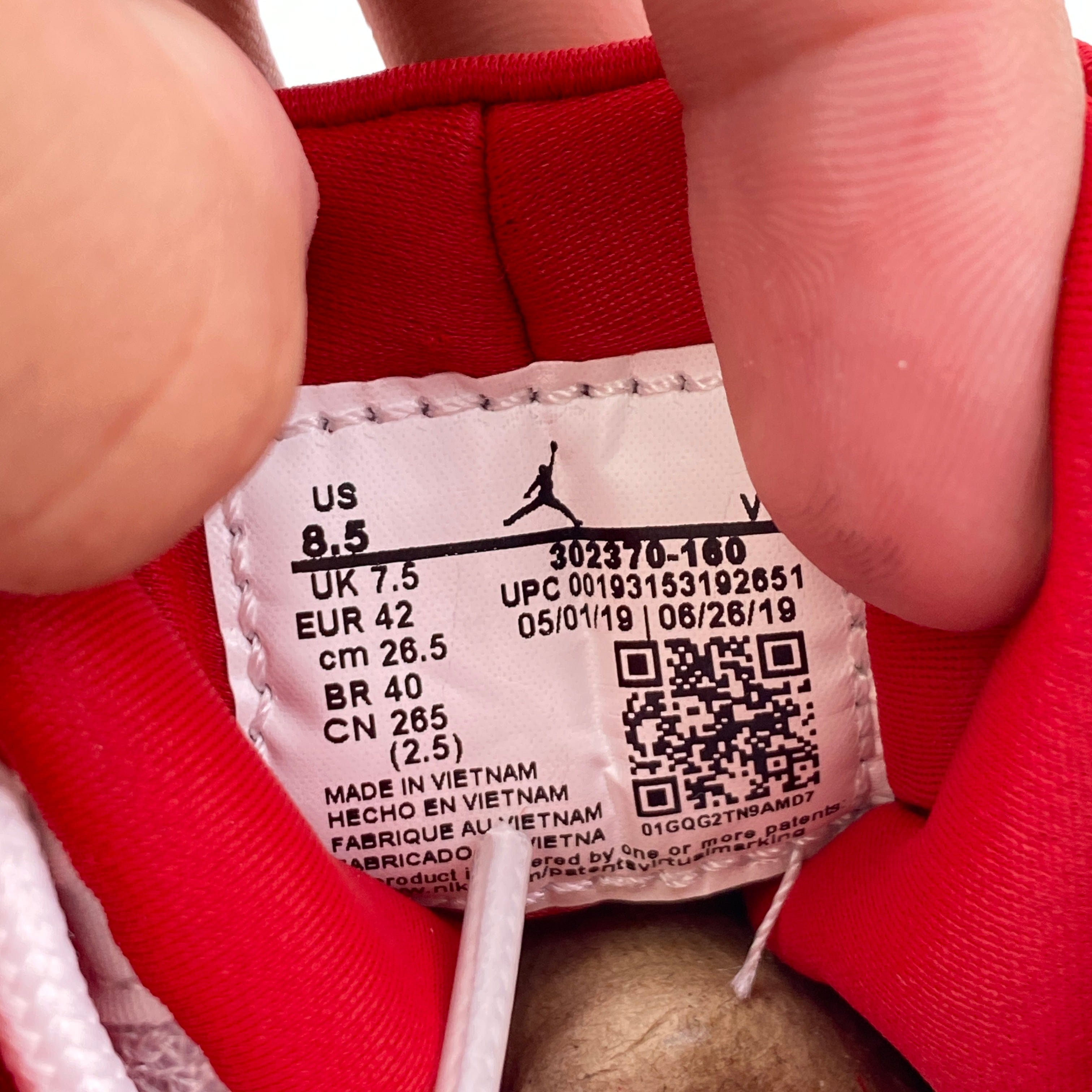 Air Jordan 9 Retro "White Gym Red" 2019 New Size 8.5