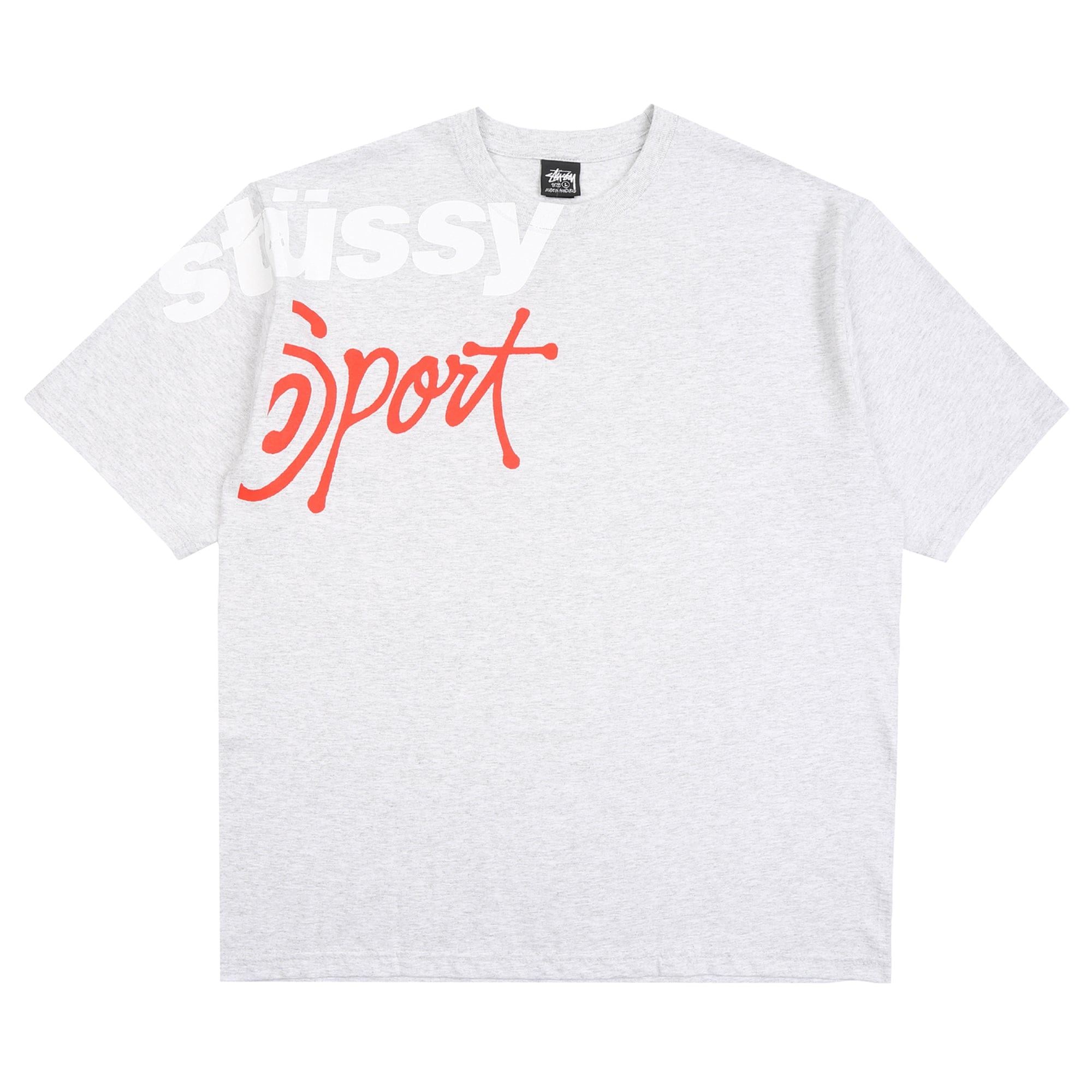 Stussy Sport Tee - Ash Heather