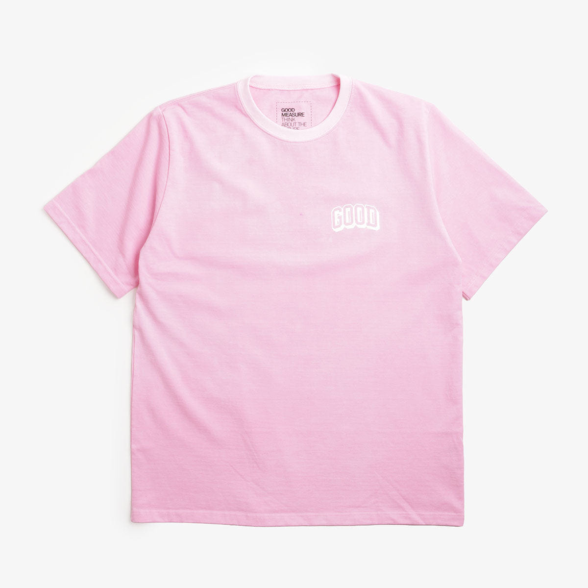 Good Measure "Riz" Logo T-Shirt in Pink Cadillac