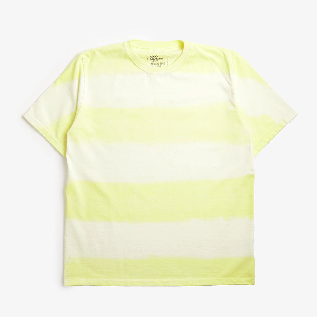 Good Measure Acid Yellow Dyed Stripe T-Shirt