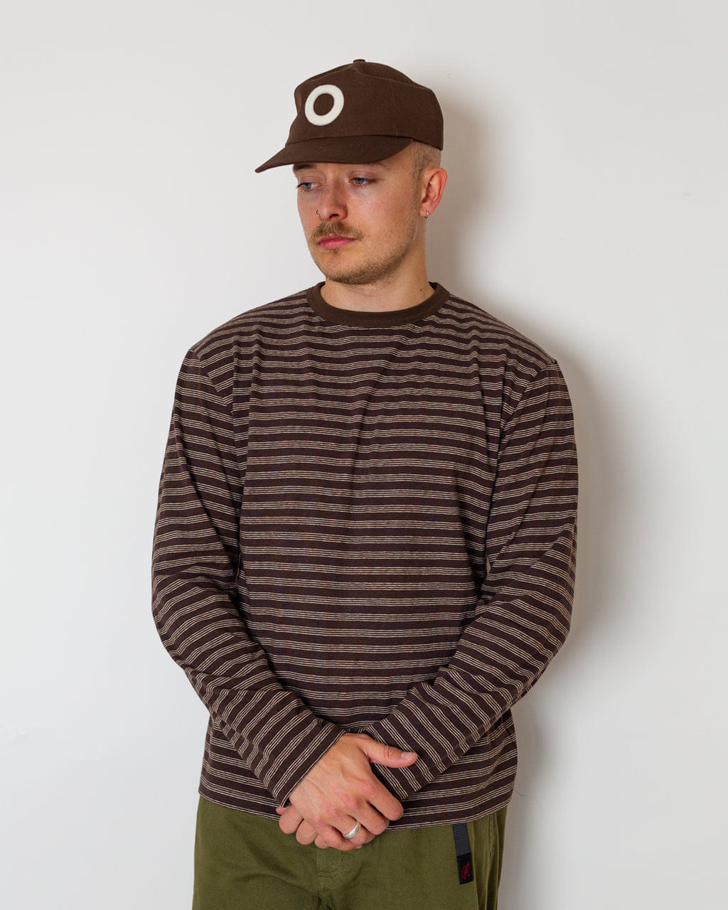 Another Aspect Another T-Shirt 3.0 - Brown Ecru Stripe