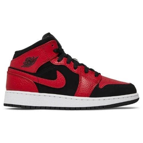 Nike Air Jordan 1 Mid GS Black Gym Red 554725 054