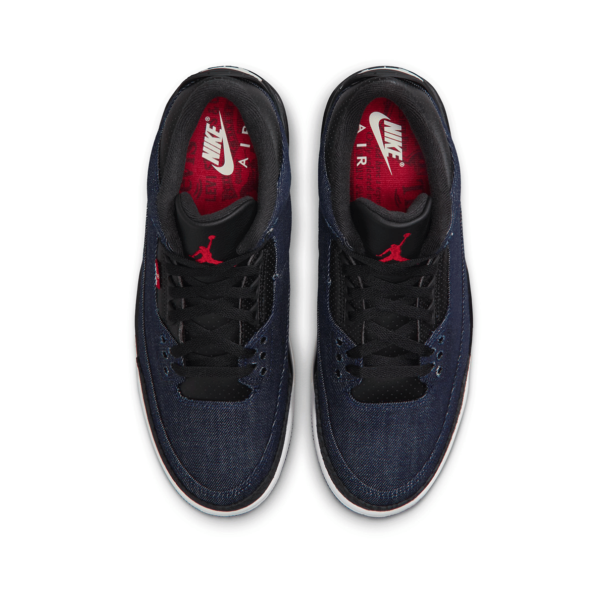 Air Jordan 3 X Levi'S "Indigo And Gym Red"