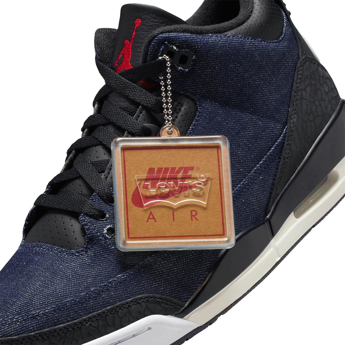 Air Jordan 3 X Levi'S "Indigo And Gym Red"