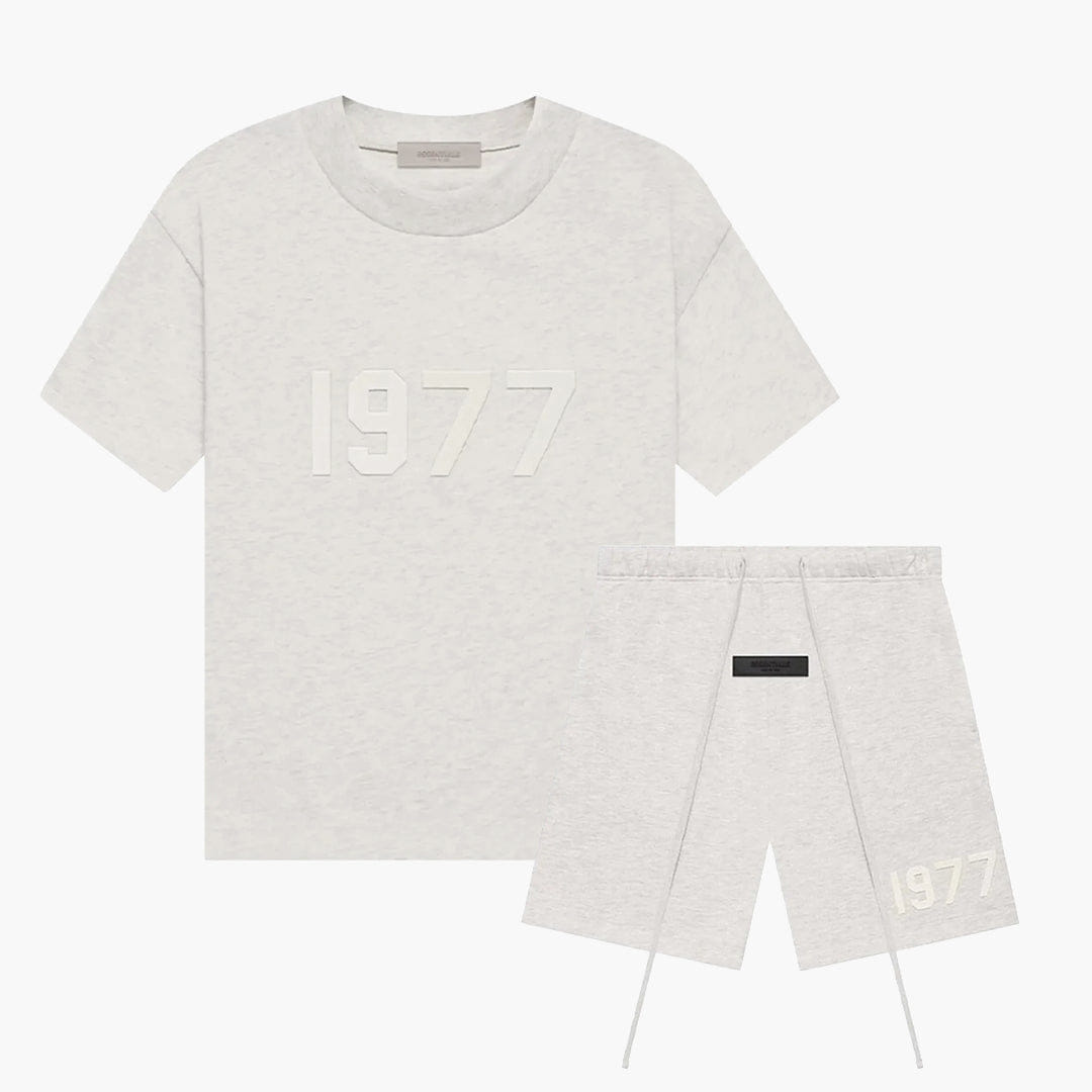 Fear Of God Essentials 1977 Light Oatmeal - Summerset (T-Shirt & Short)