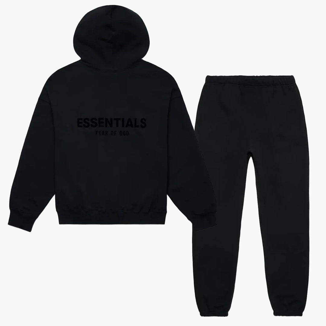 Fear of God Essentials Stretch Limo/Black - Set (Hoodie & Sweatpant)