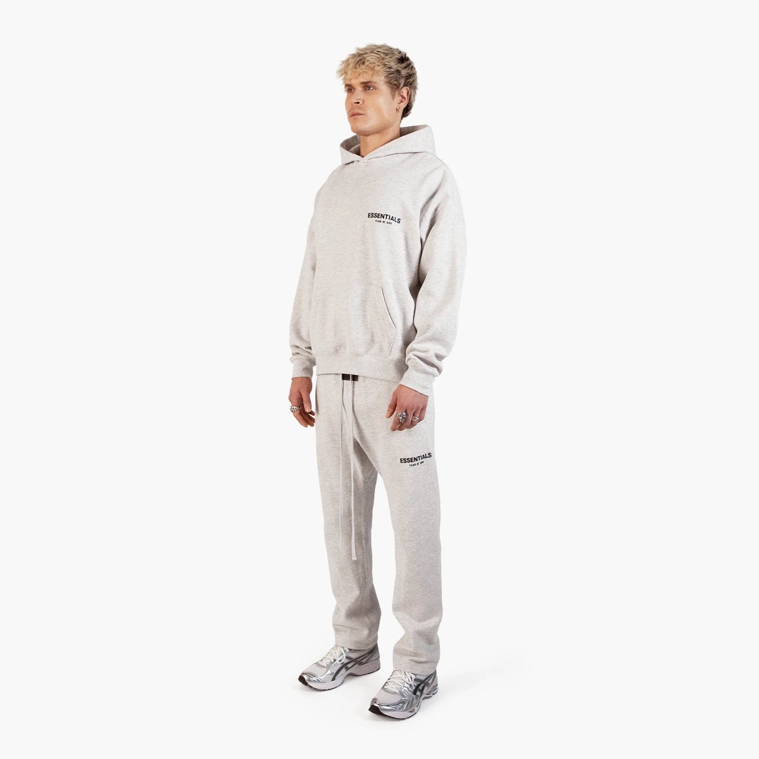 Fear of God Essentials (2022) Relaxed Light Oatmeal - Set (Hoodie & Sweatpant)