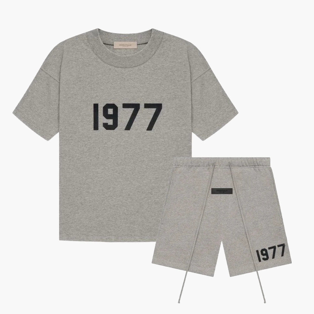 Fear Of God Essentials 1977 Dark Oatmeal - Summerset (T-Shirt & Short)