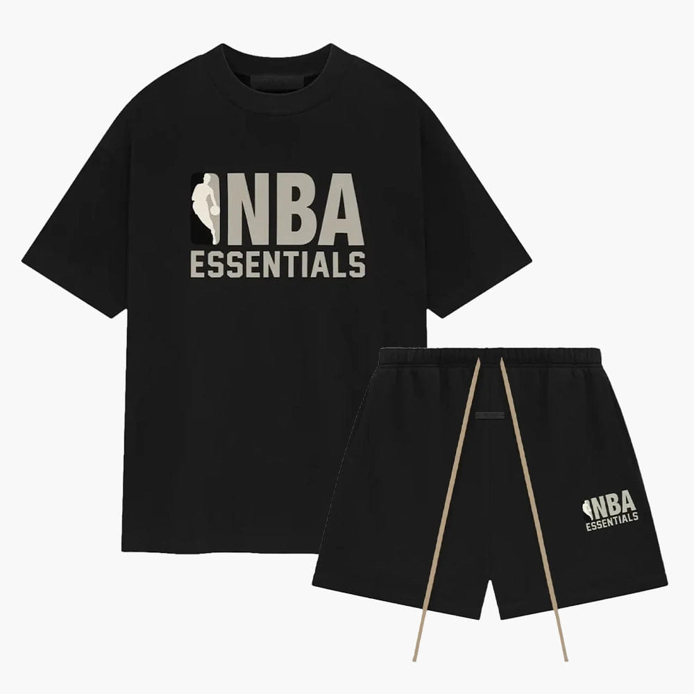 Fear of God Essentials (SS25) NBA Black - Summerset (T-Shirt & Short)