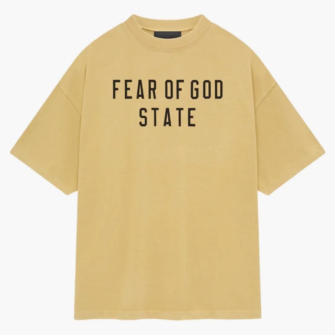 Fear Of God Essentials Heavy Crewneck Tee Amber