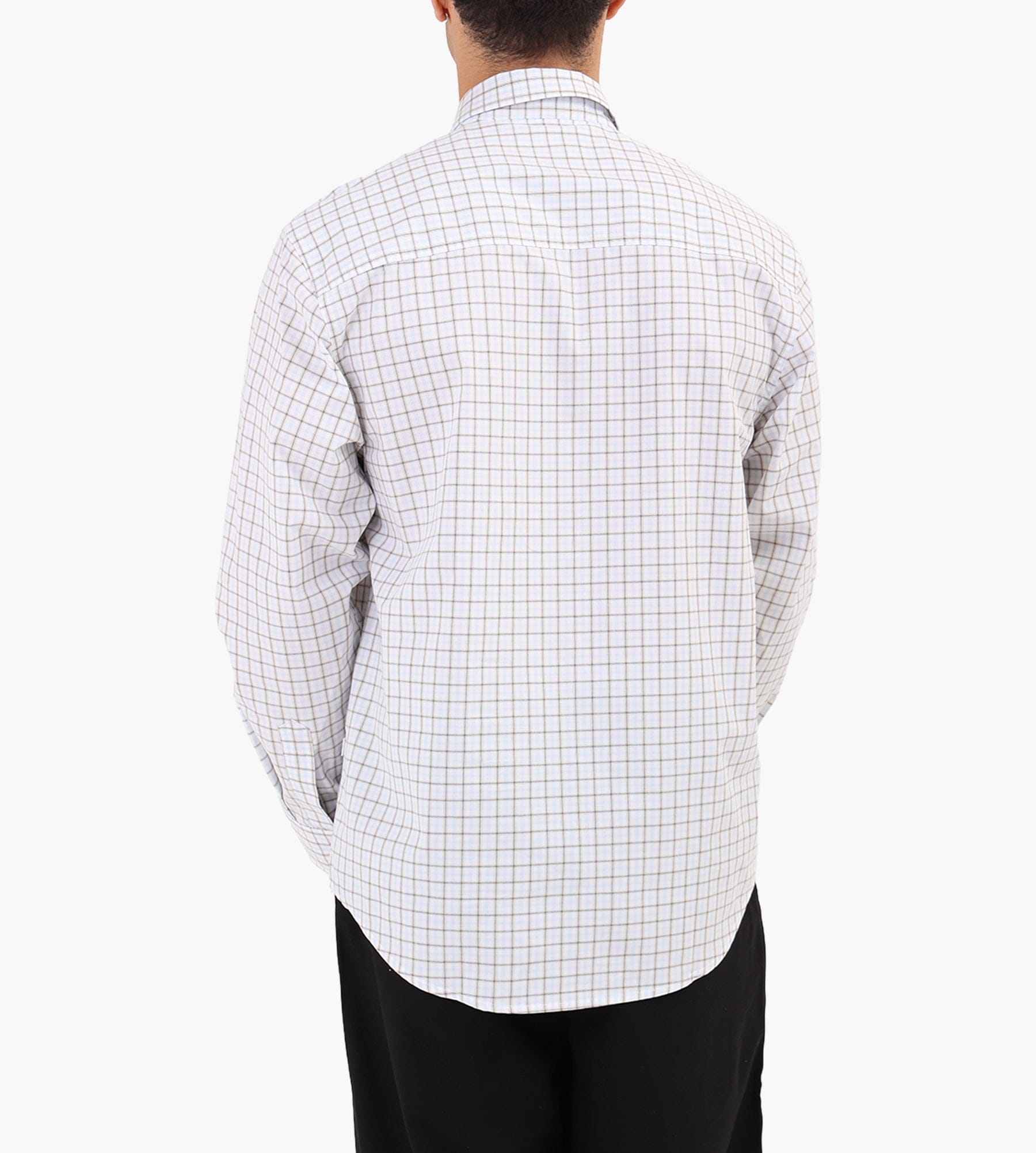 NN.07 Quinsy Long Sleeve Shirt 50070 Blue Check