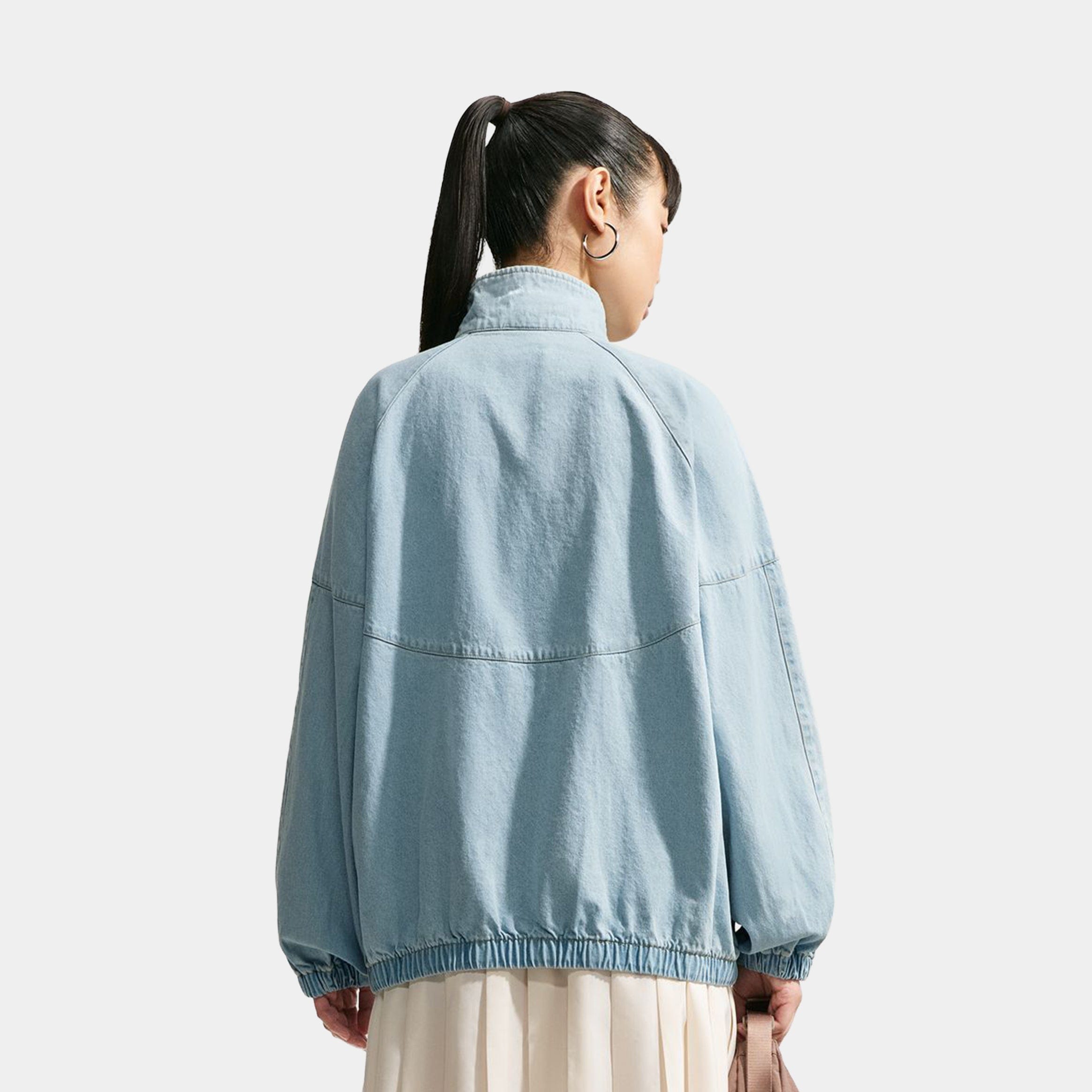 Nike Windrunner Oversized Denim Womens Jacket (Light Armoury Blue/Work Blue)