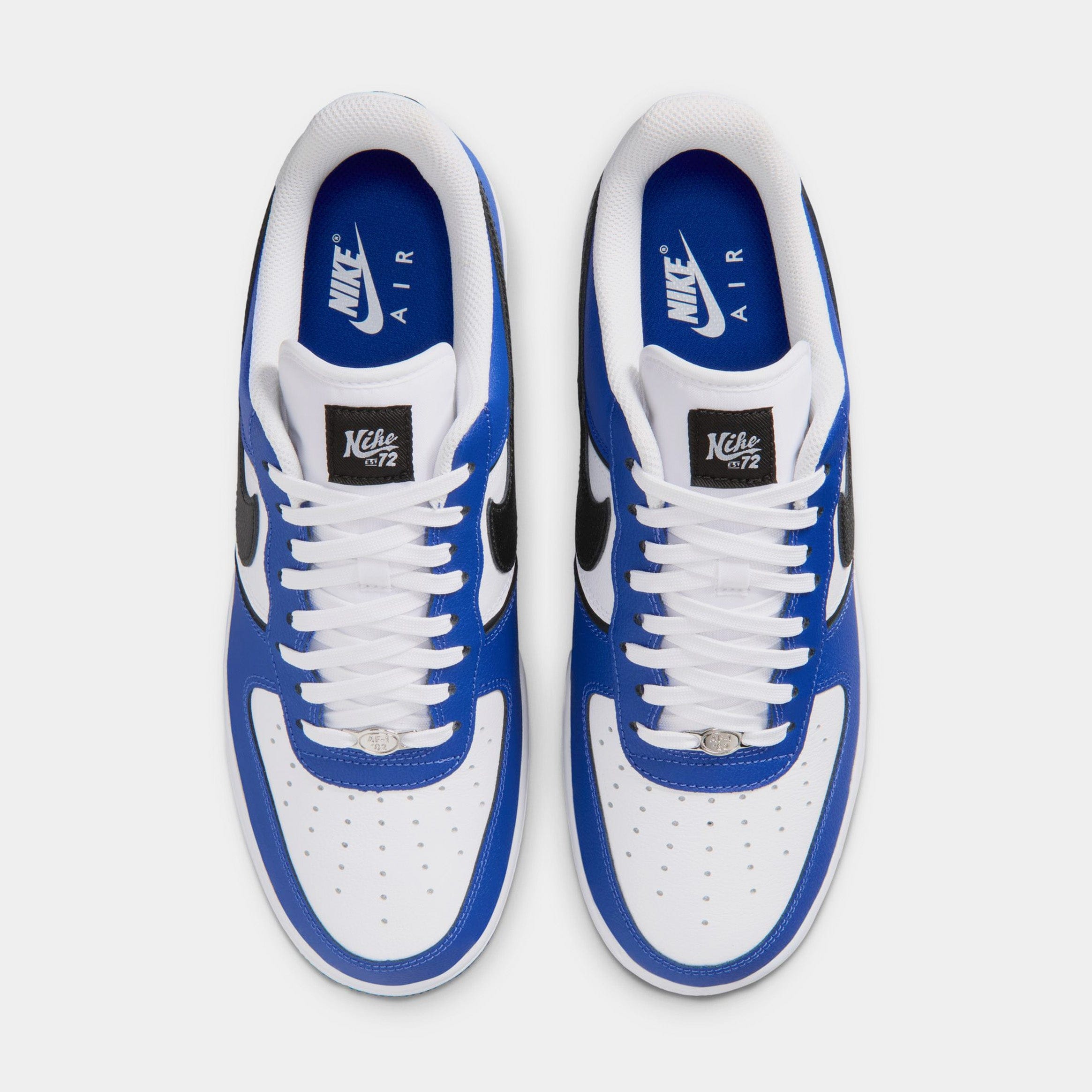 Nike Air Force 1 '07 LV8 Mens Lifestyle Shoes (Old Royal/Black/White/Metallic Silver)