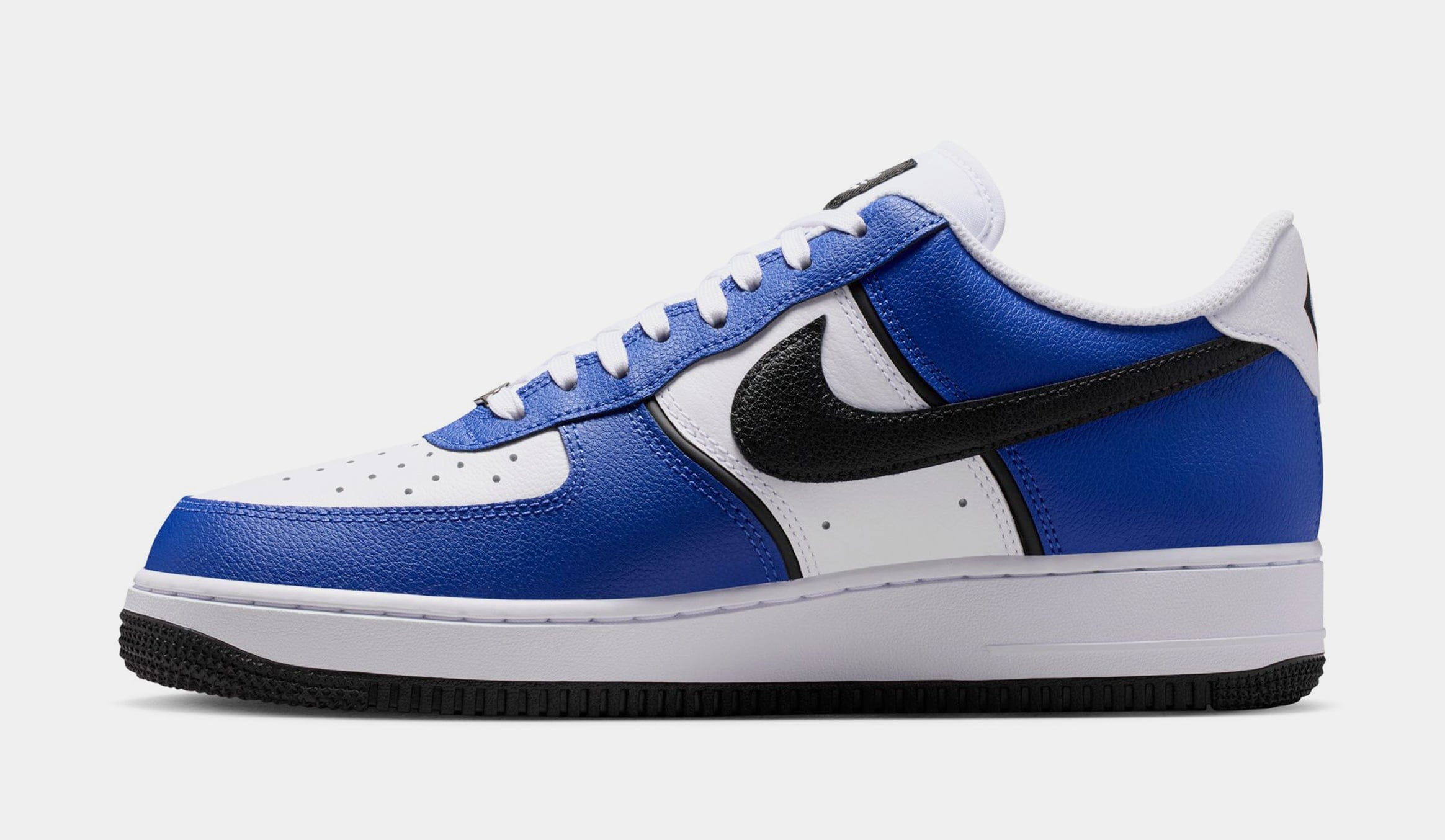Nike Air Force 1 '07 LV8 Mens Lifestyle Shoes (Old Royal/Black/White/Metallic Silver)