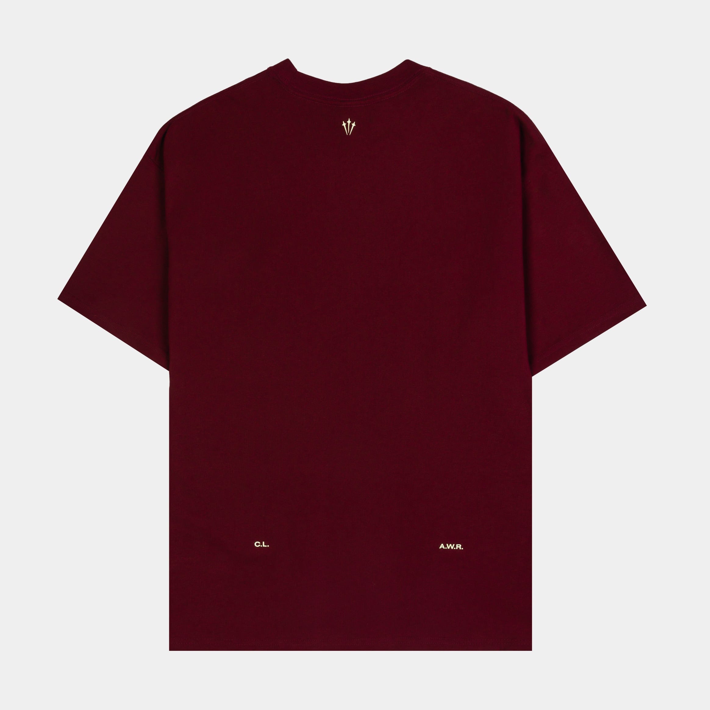 Nike NOCTA NRG Mens Short Sleeve Shirt (Dark Beetroot/Citron Tint)