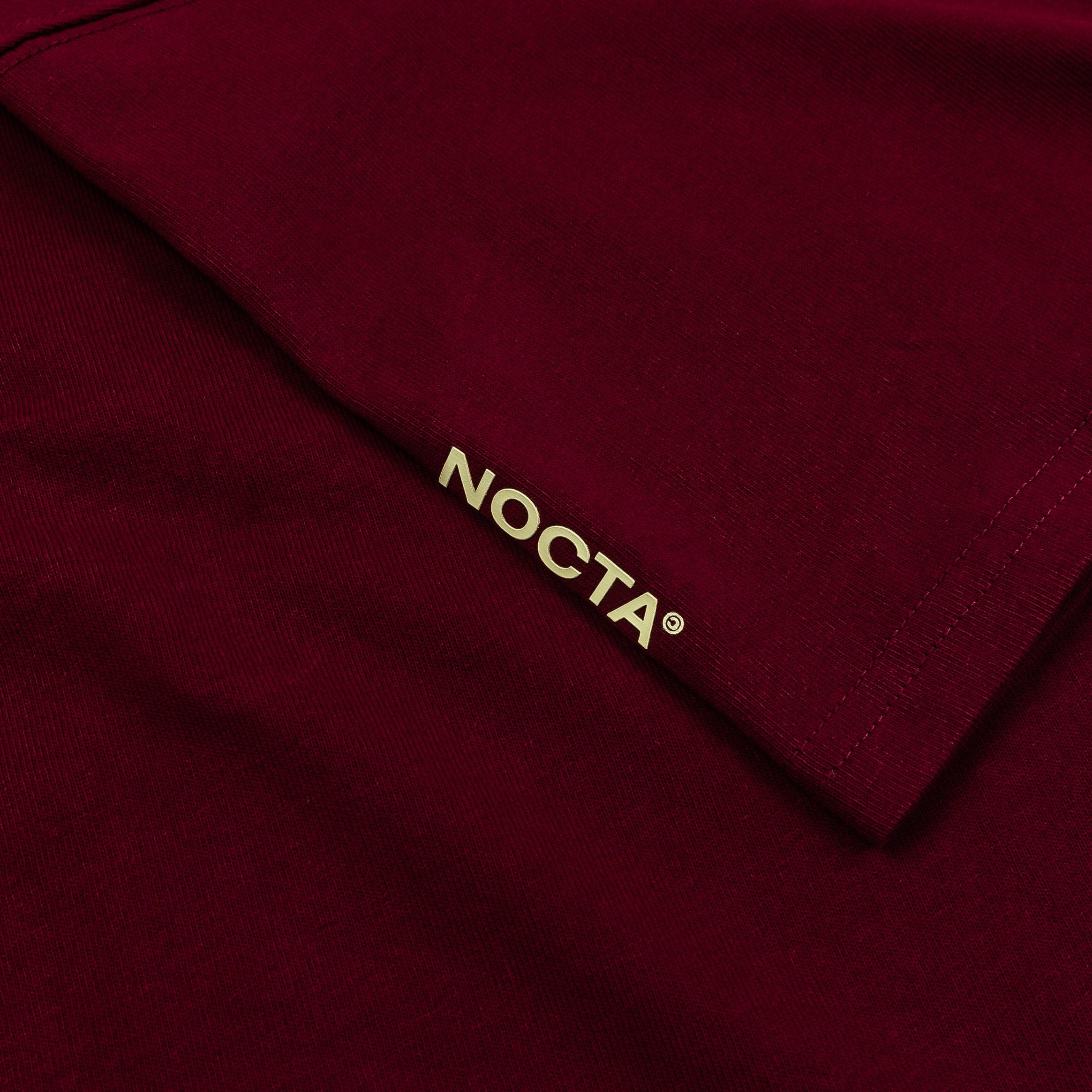 Nike NOCTA NRG Mens Short Sleeve Shirt (Dark Beetroot/Citron Tint)