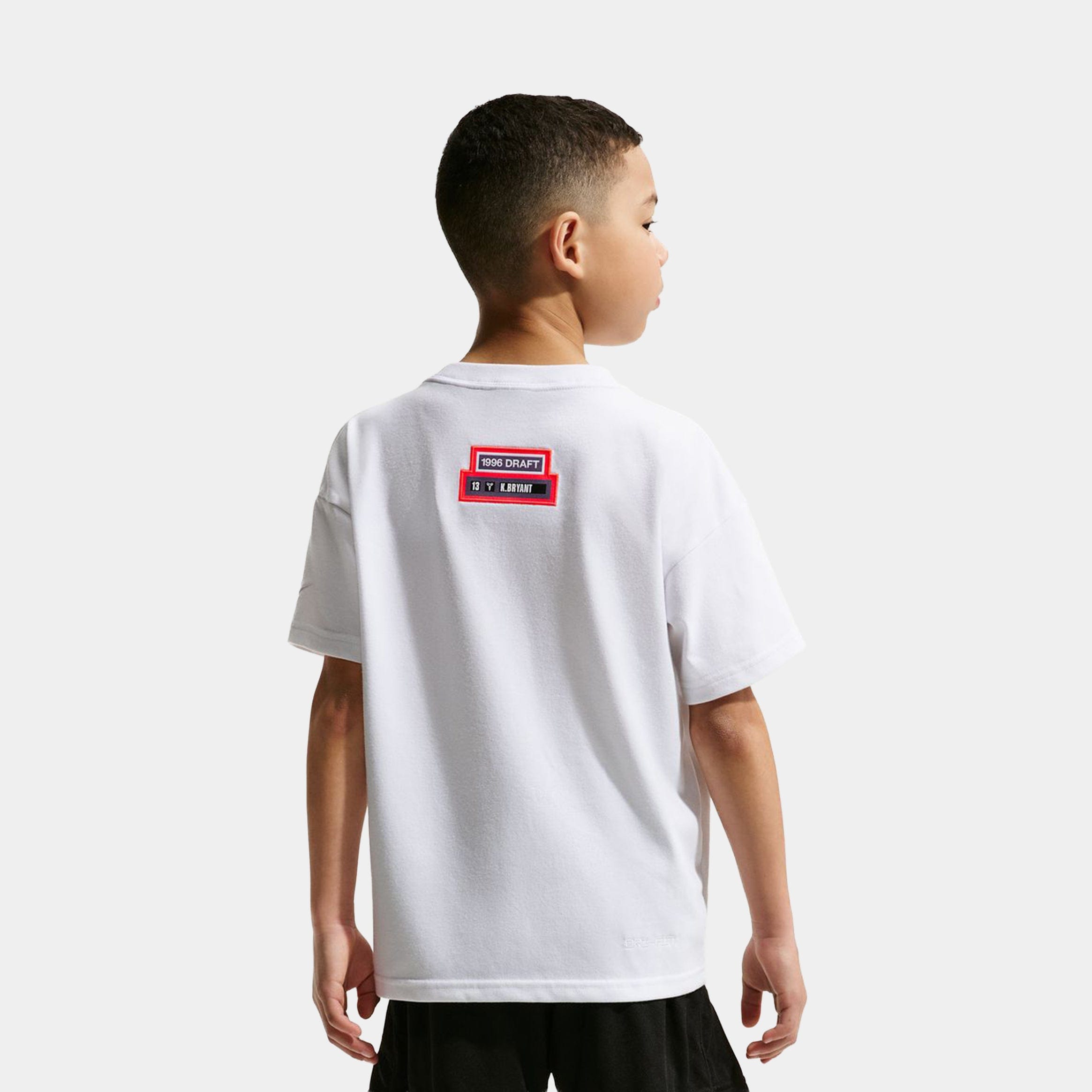 Nike Kobe Bryant Draft Pack Grade School Short Sleeve Shirt (White)