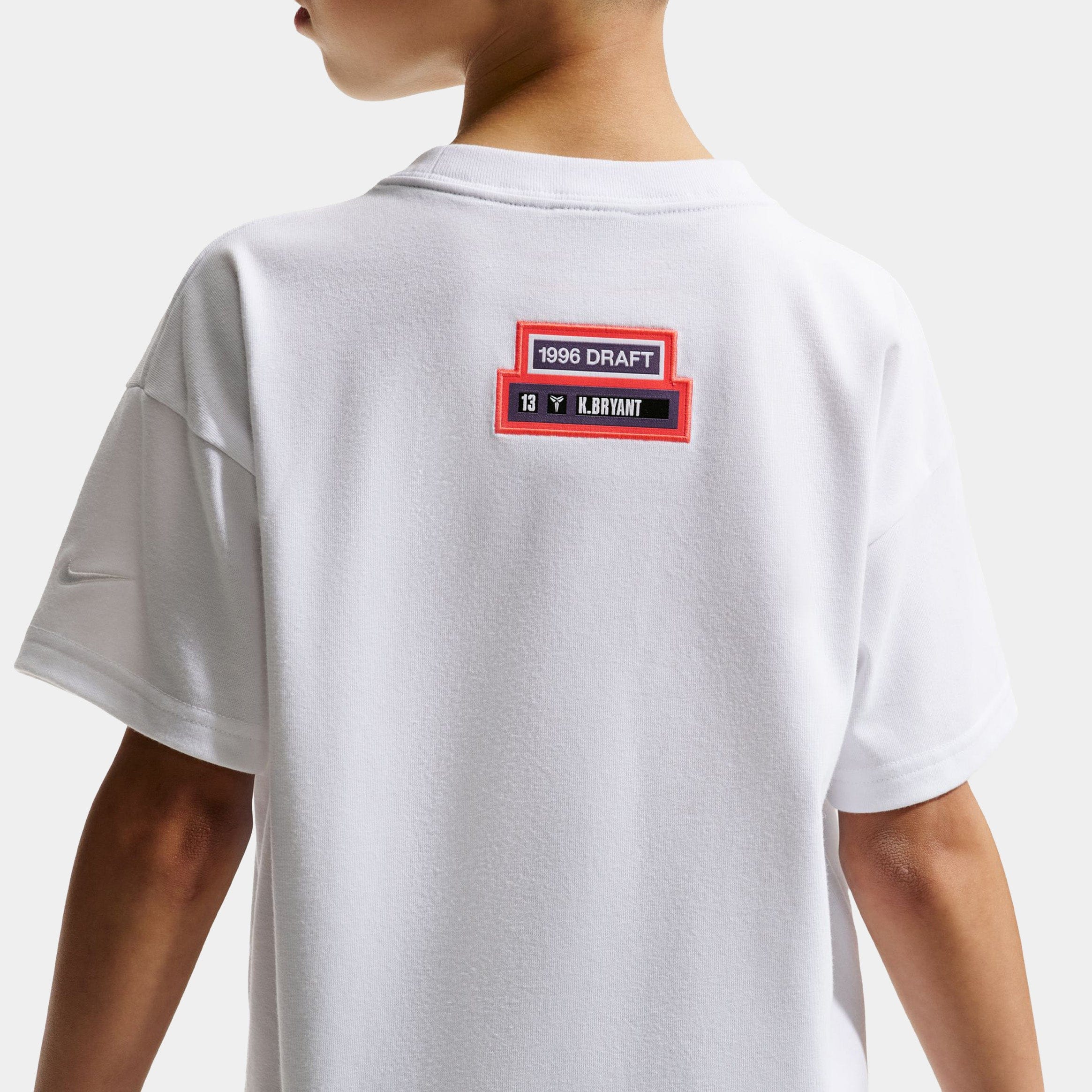 Nike Kobe Bryant Draft Pack Grade School Short Sleeve Shirt (White)