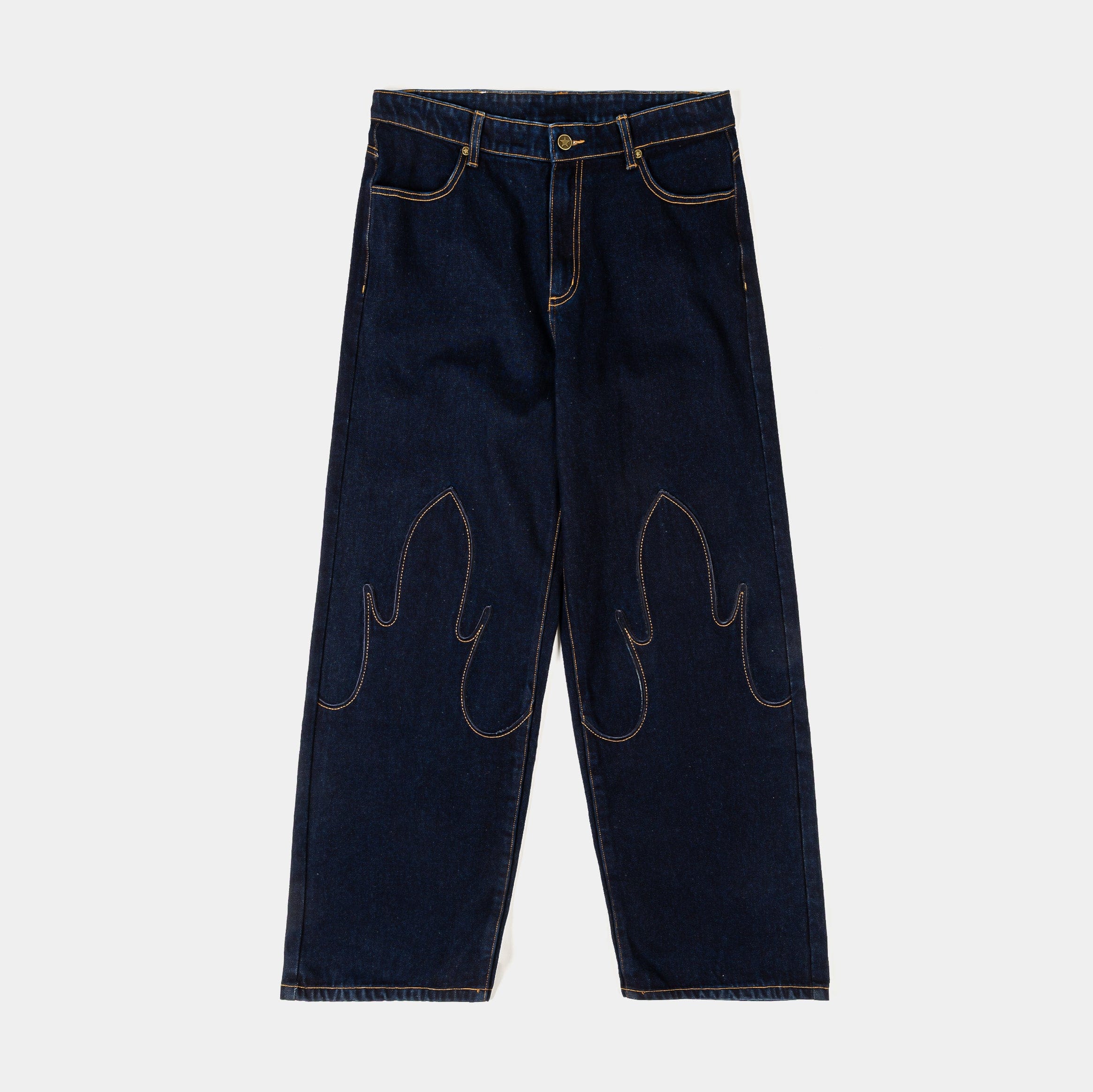 TOY STORY X SP Disney Pixar's Toy Story By Shoe Palace Jessie Denim Mens Pants (Blue/Yellow)