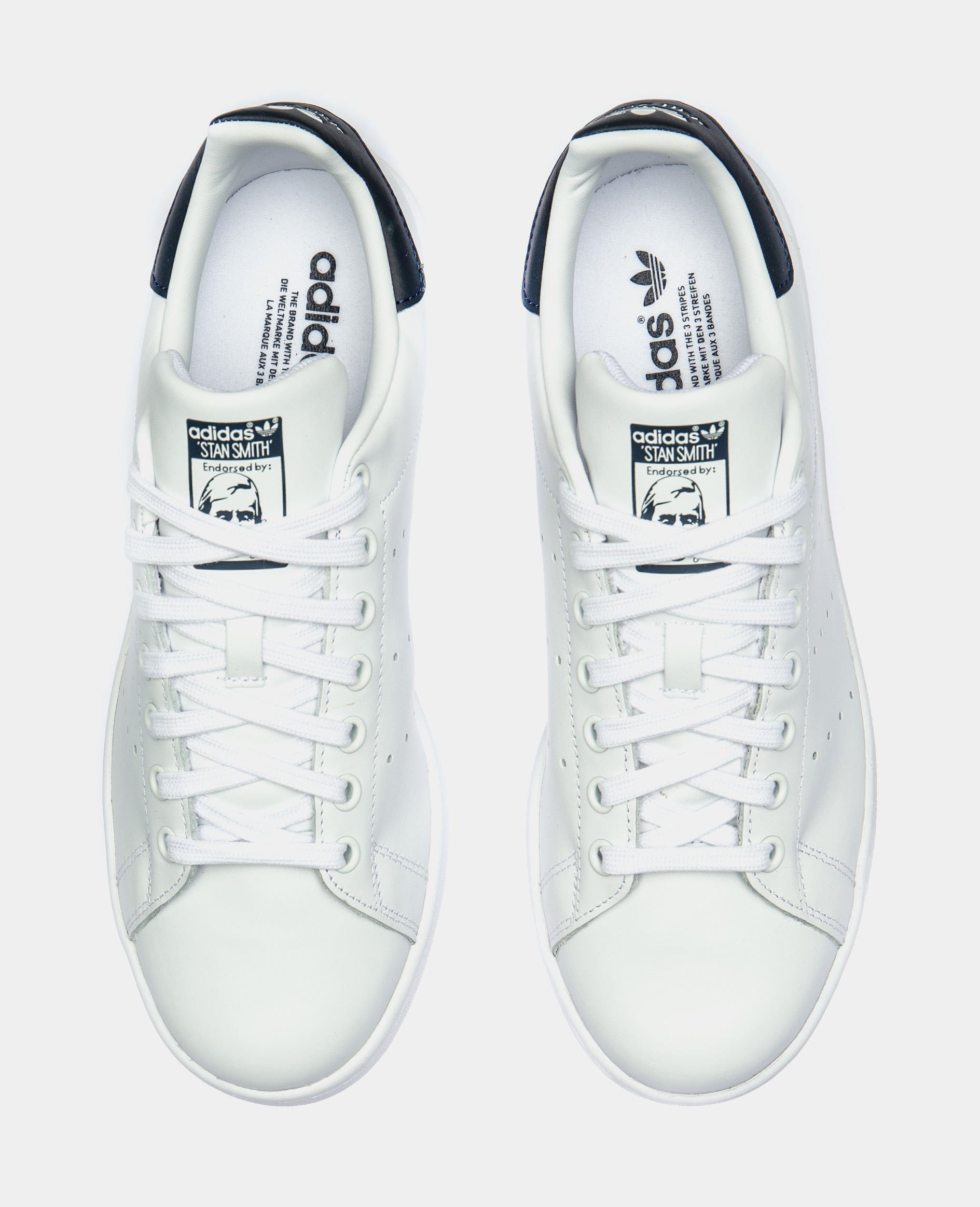 adidas Stan Smith Original Mens Lifestyle Shoe (White/Cobalt Blue)