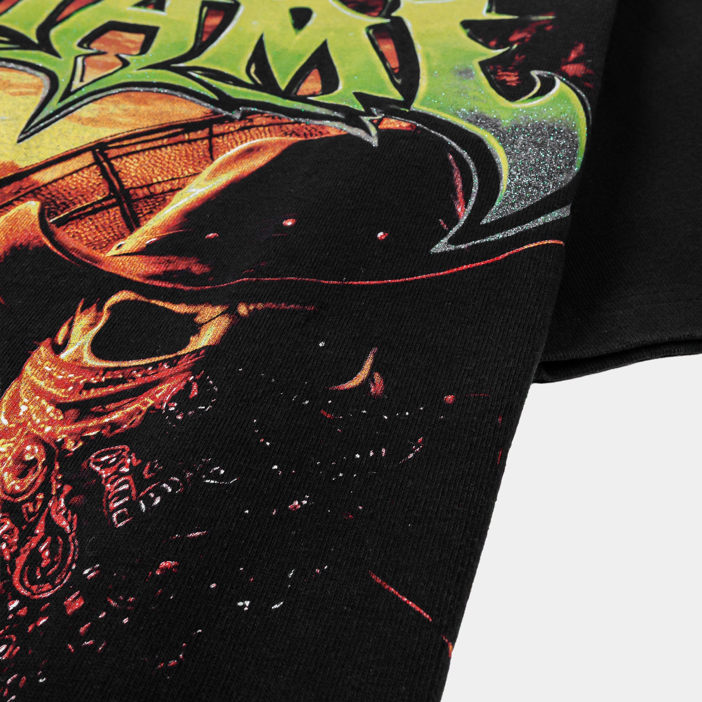 ROUTE TO RICHES Miami Premium Mens Short Sleeve Shirt (Black/Green)
