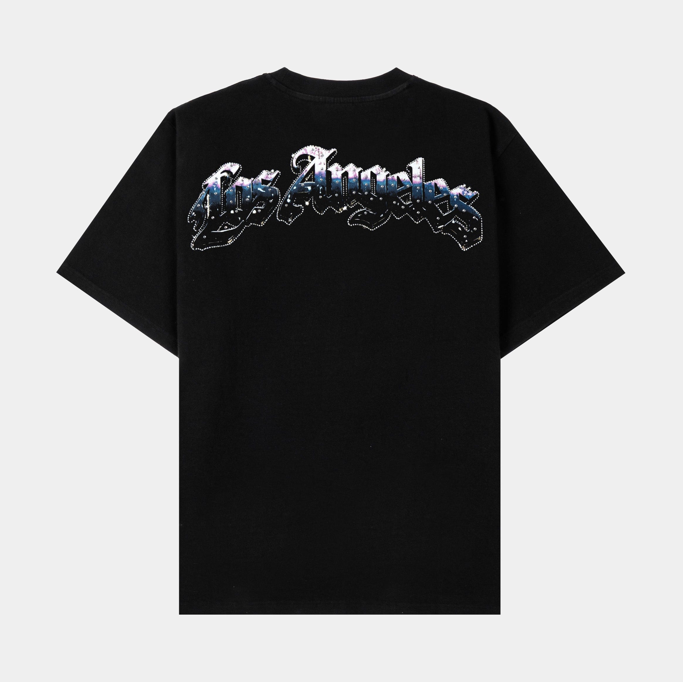 ROUTE TO RICHES Los Angeles Exclusive Mens Short Sleeve Shirt (Black/Purple)