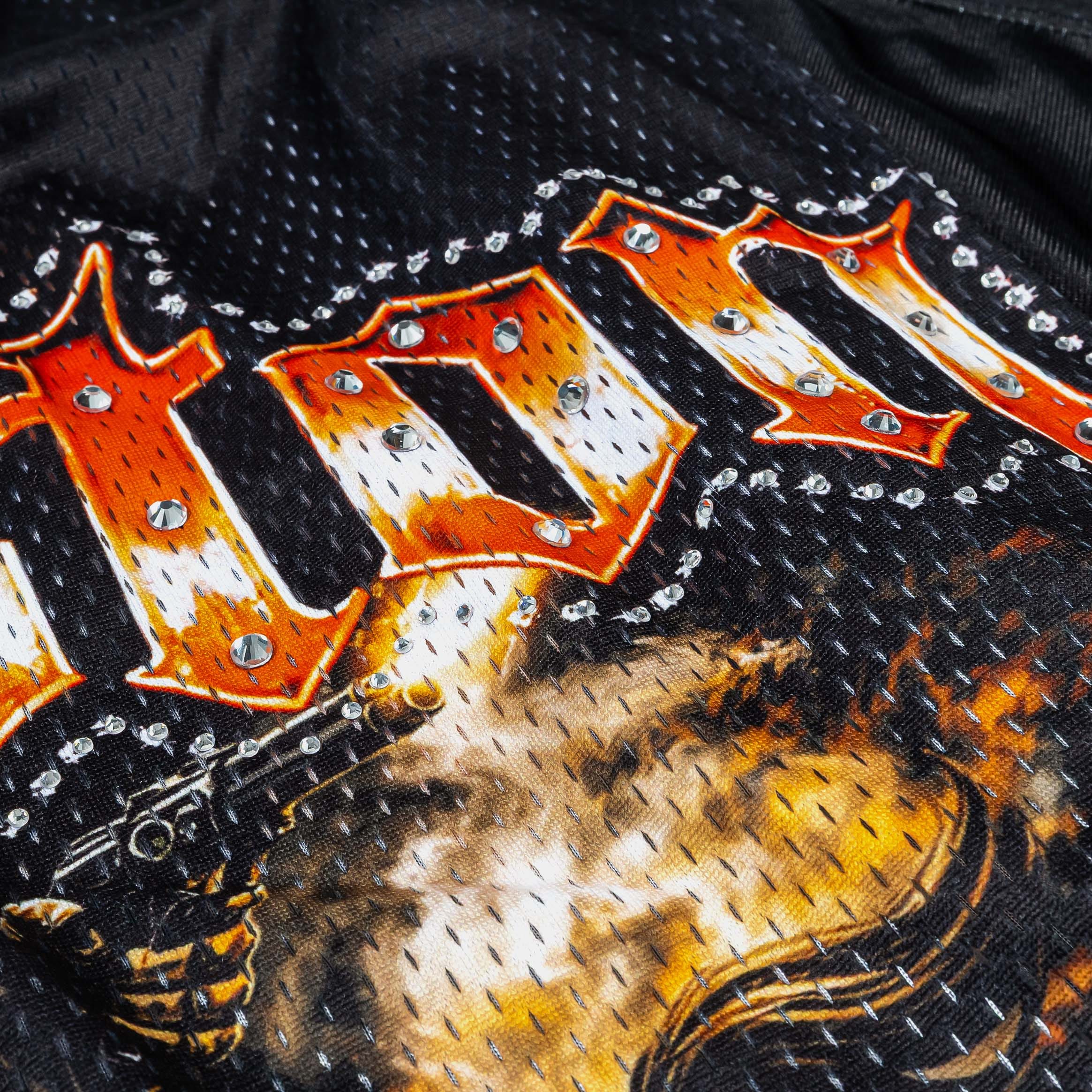 MAISON ARTICLE Houston Texas Exclusive Mesh Mens Jersey (Black/Orange)
