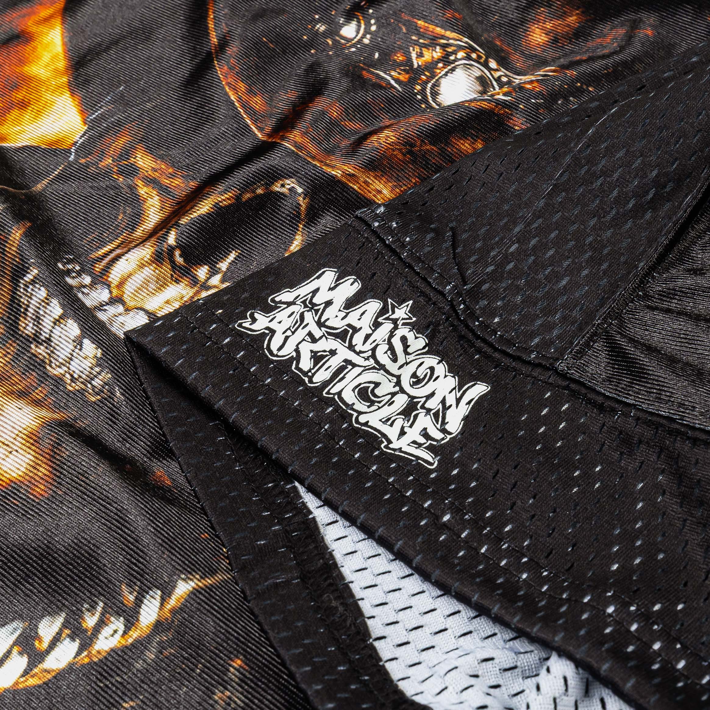 MAISON ARTICLE Houston Texas Exclusive Mesh Mens Jersey (Black/Orange)