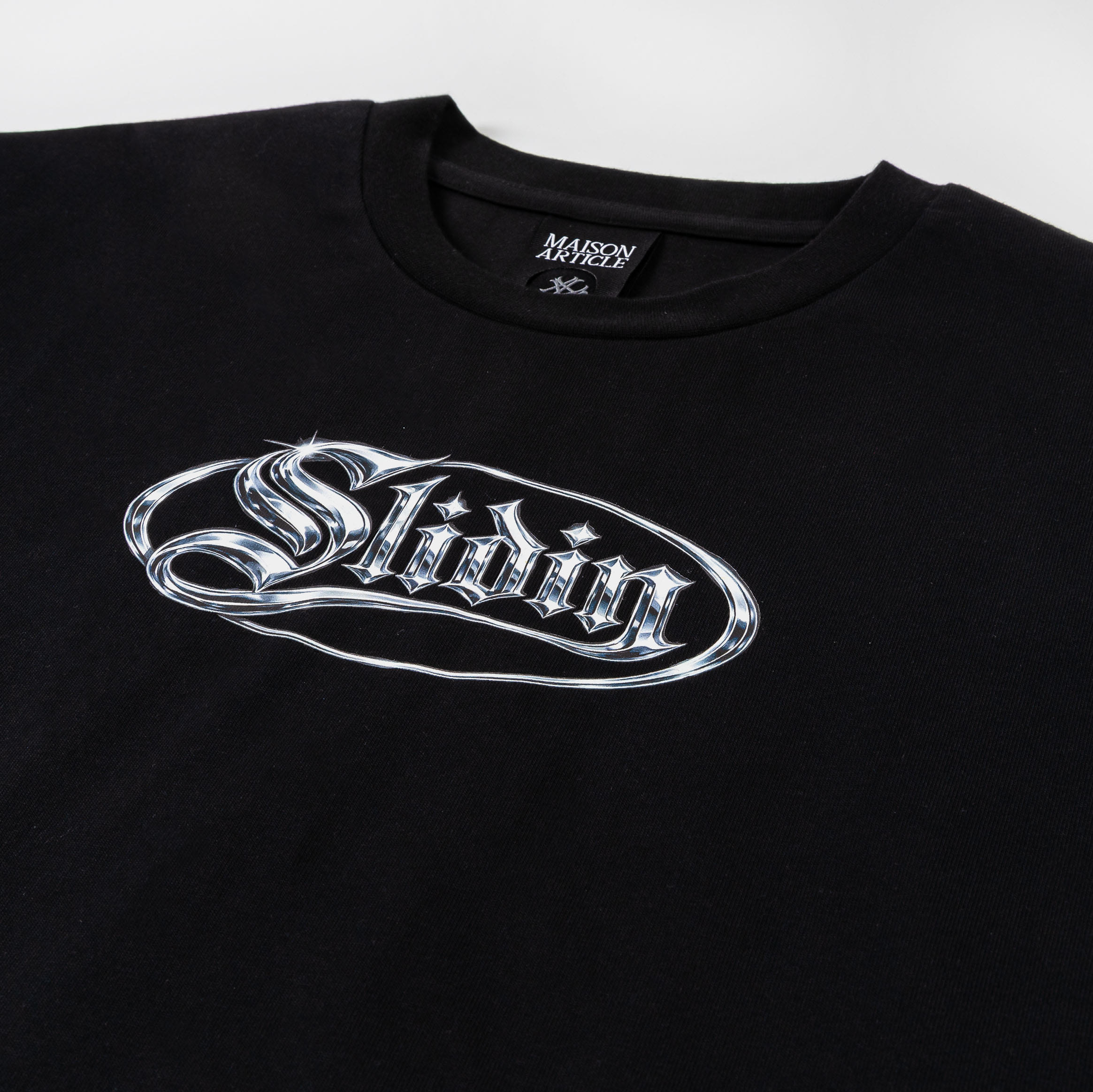 MAISON ARTICLE Slidin Premium Mens Short Sleeve Shirt (Black/Blue)