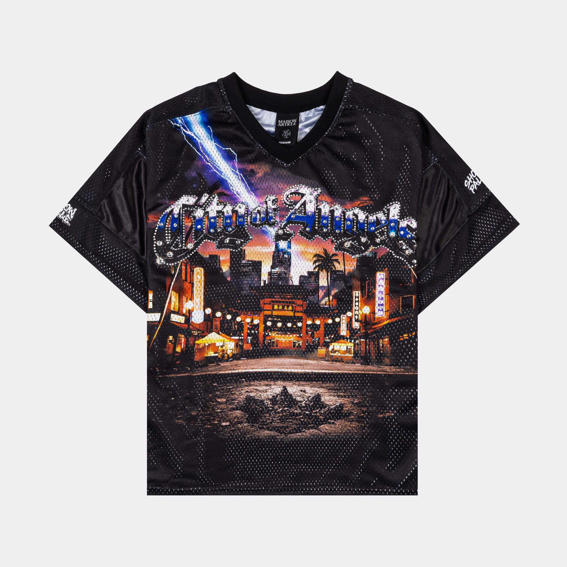 MAISON ARTICLE Los Angeles Exclusive Mesh Mens Jersey (Black/Blue)