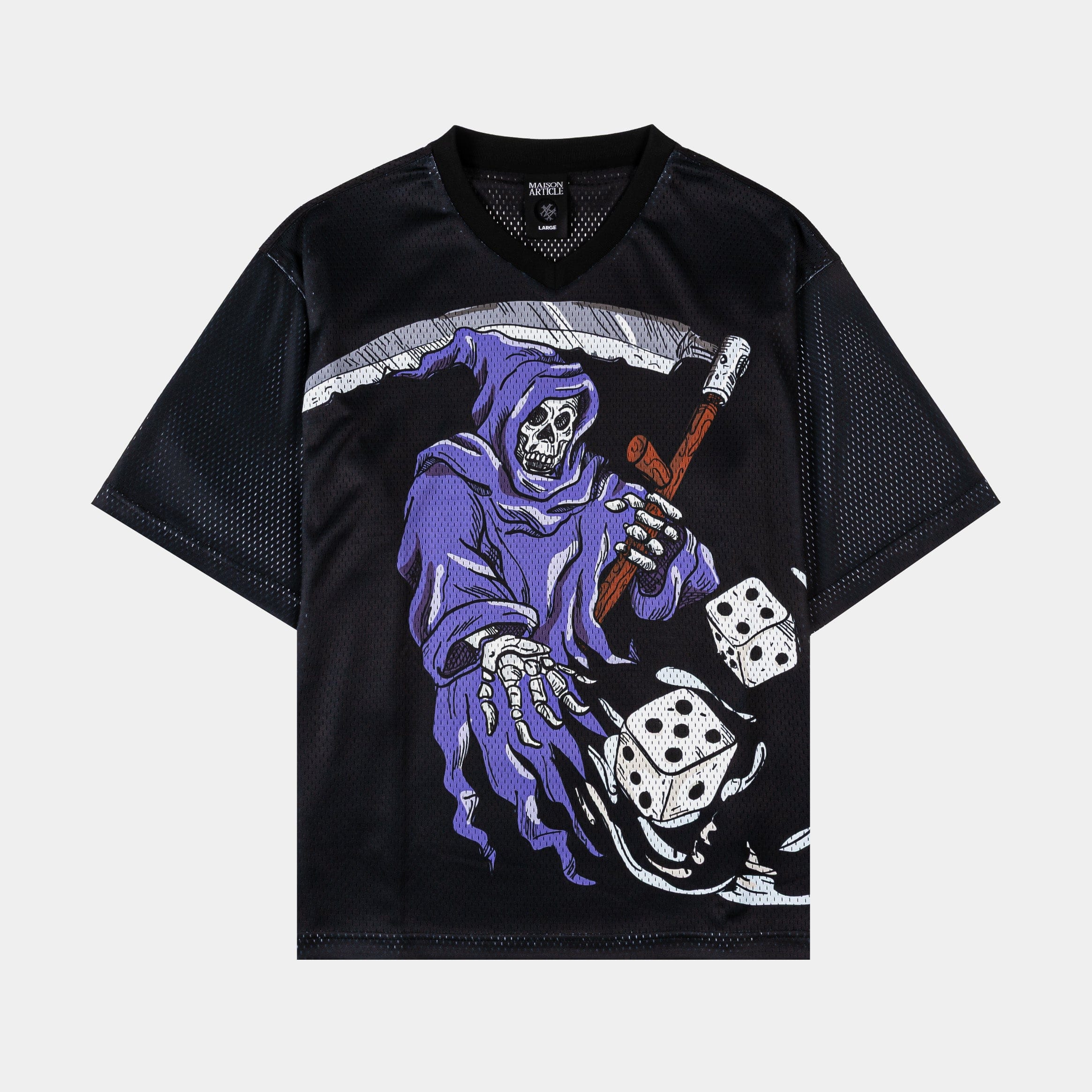 MAISON ARTICLE Luck #7 Mesh Mens Jersey (Black/Purple)