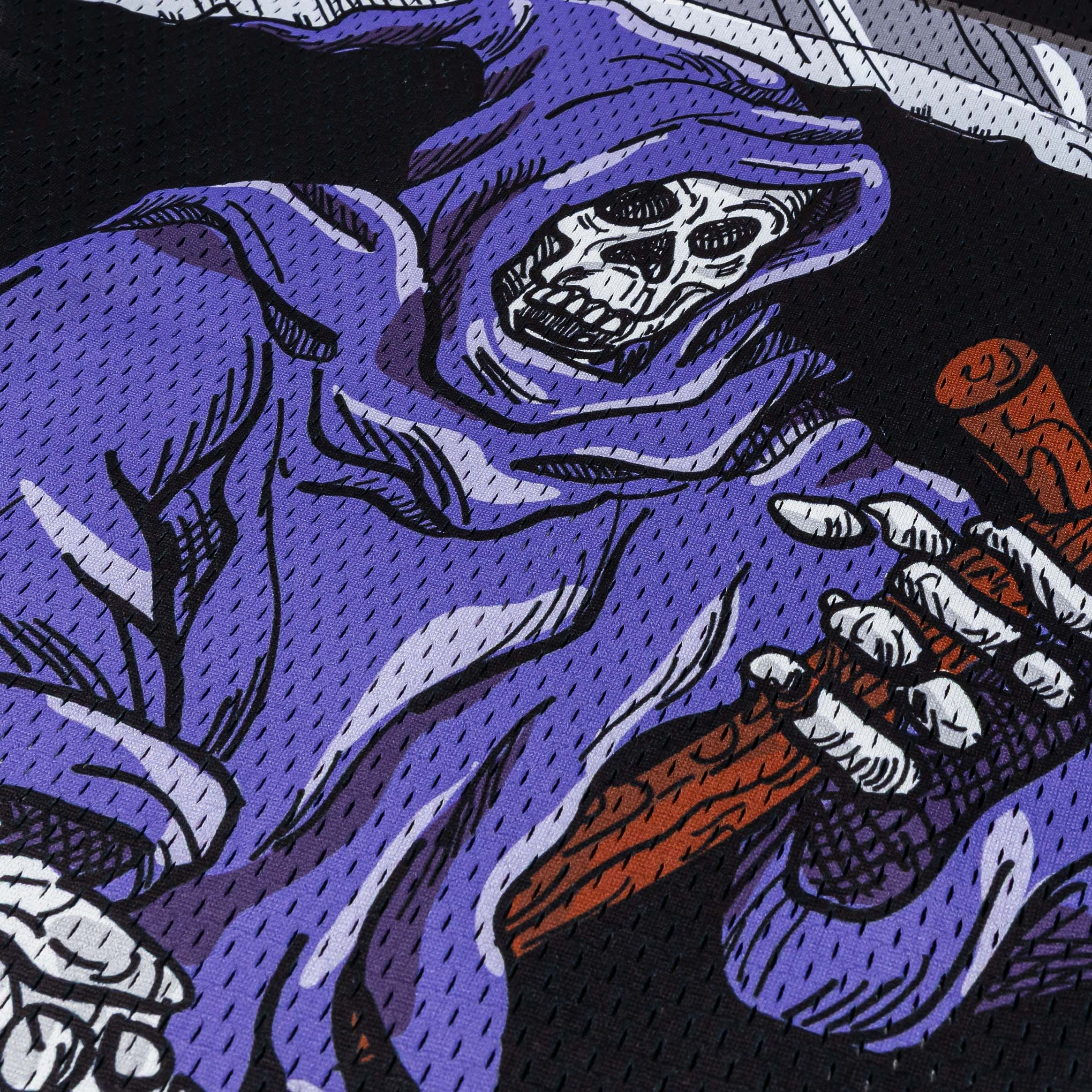 MAISON ARTICLE Luck #7 Mesh Mens Jersey (Black/Purple)