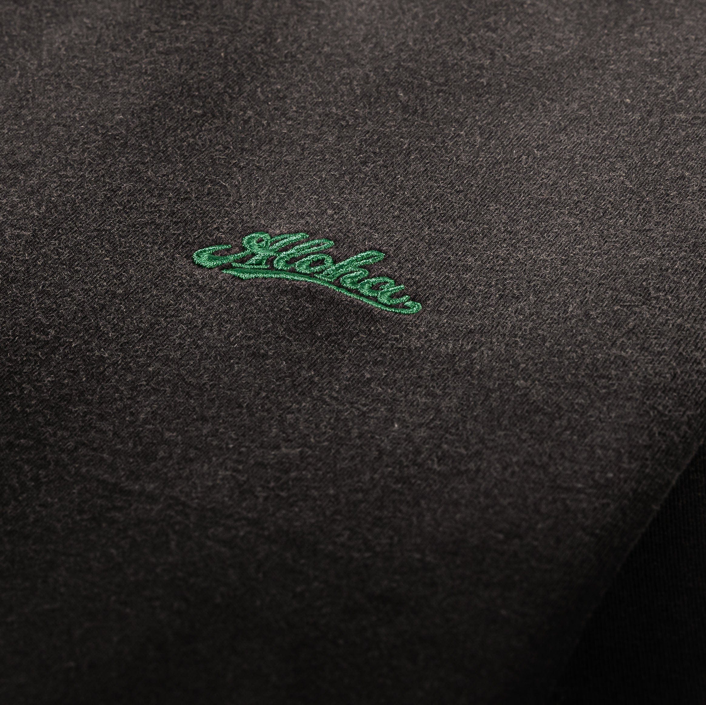MAISON ARTICLE Hawaii Premium Washed Mens Short Sleeve Shirt (Black/Green)