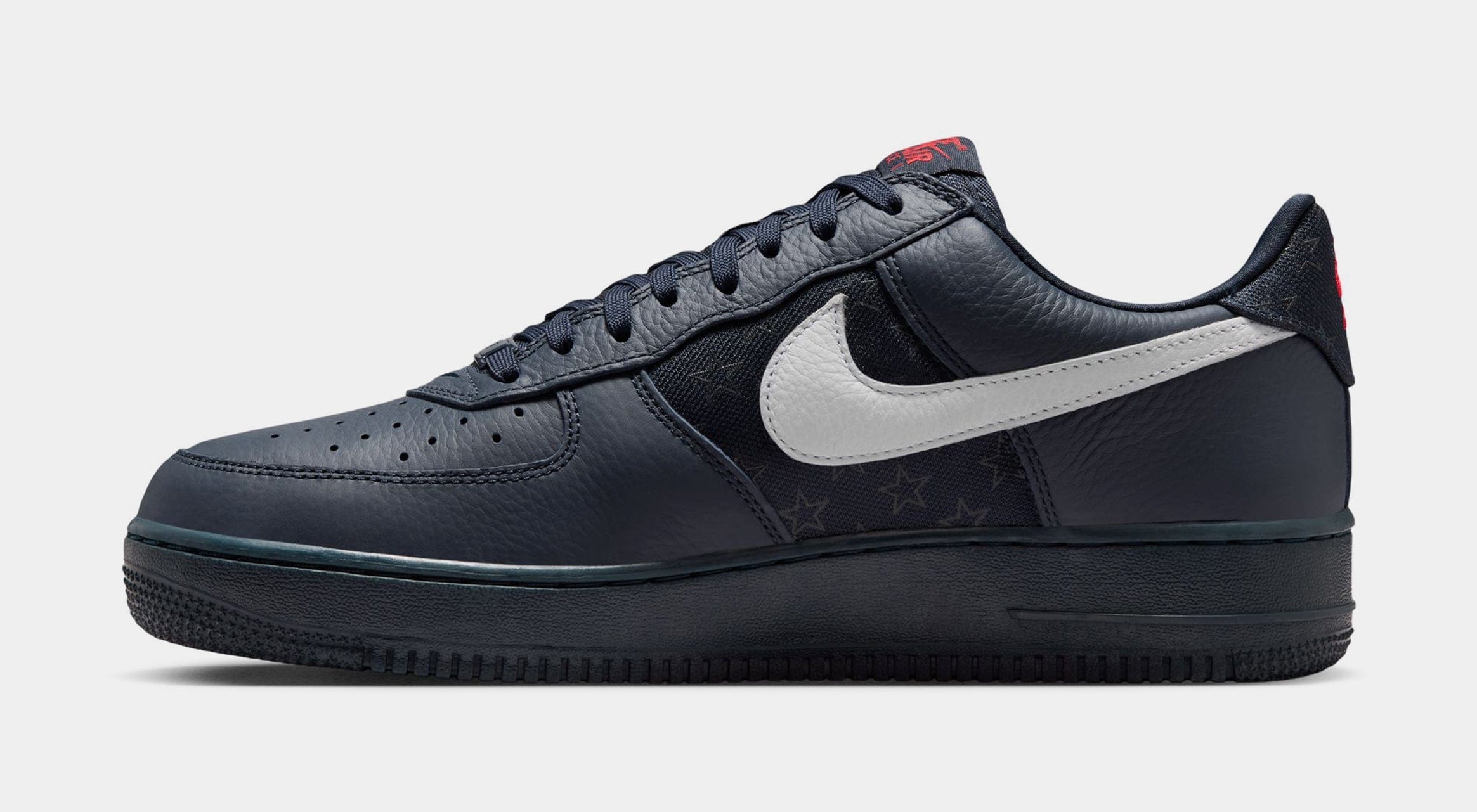 Nike Air Force 1 '07 Team USA Mens Lifestyle Shoes (Multi-Colour/Obsidian/University Red/White)