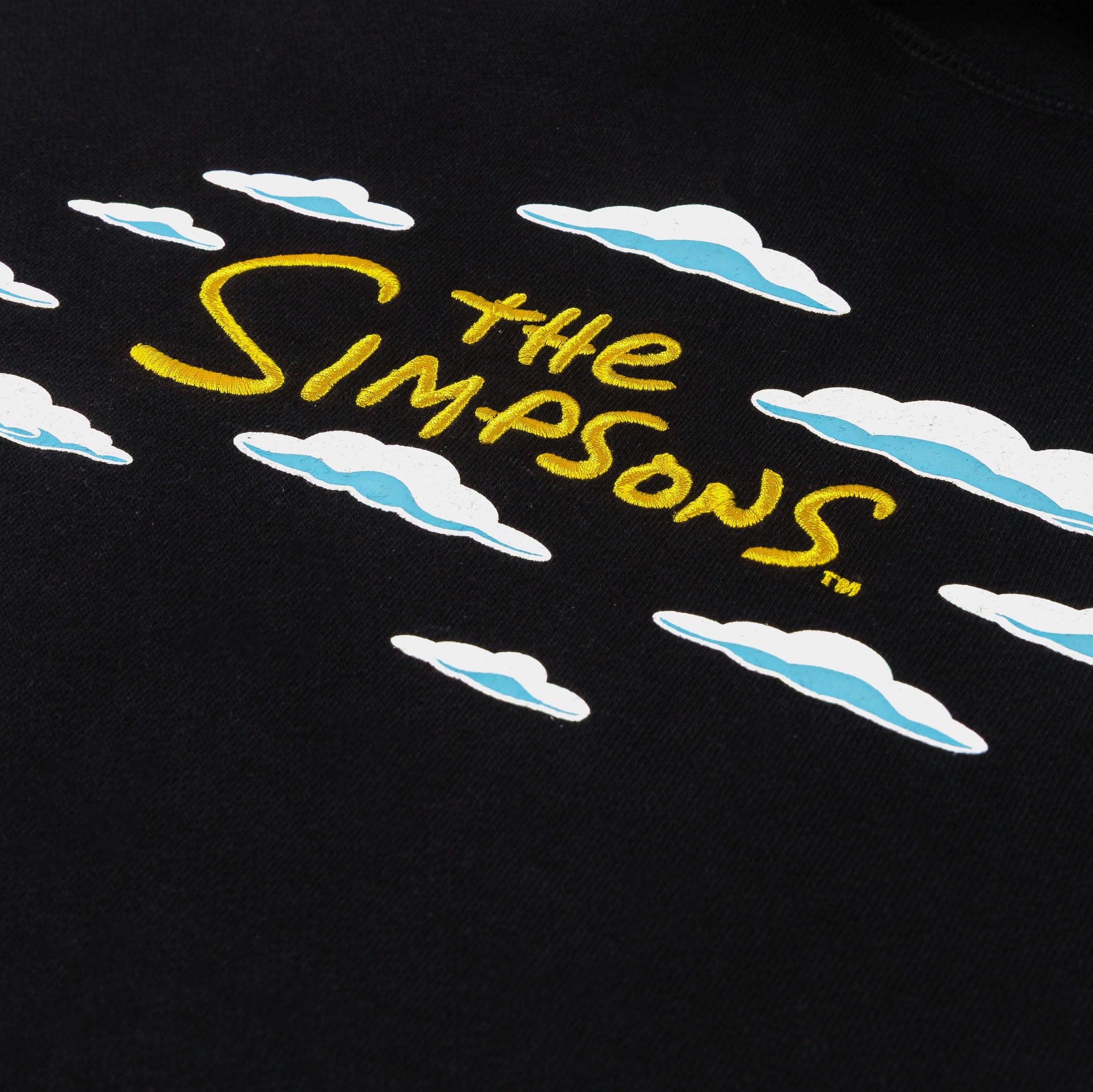SIMPSONS X SP The Simpsons By Shoe Palace Clouds Pullover Mens Hoodie (Black/Yellow)