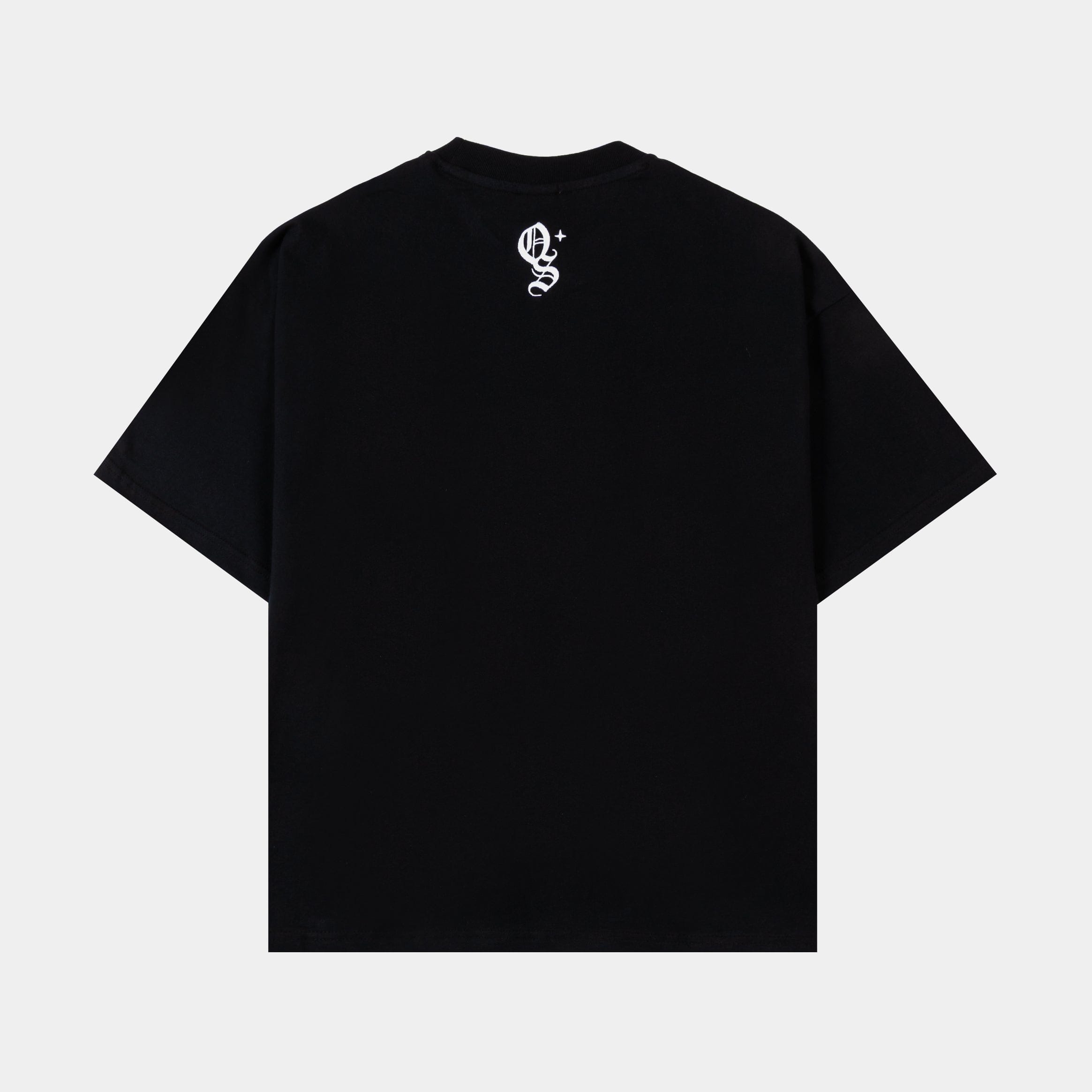 ORIGINAL SIN Studded Logo Mens Short Sleeve Shirt (Light Black/White)