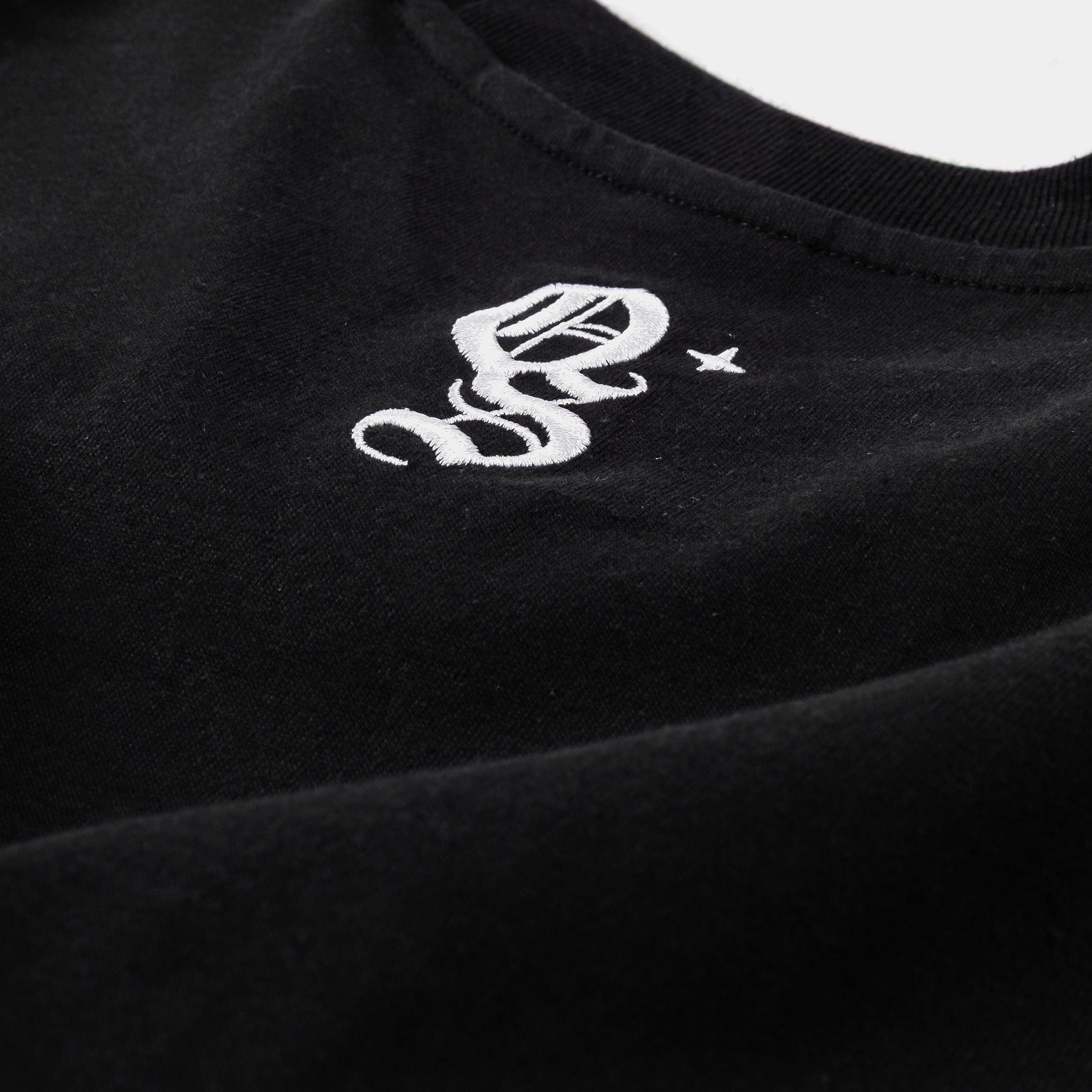 ORIGINAL SIN Studded Logo Mens Short Sleeve Shirt (Light Black/White)