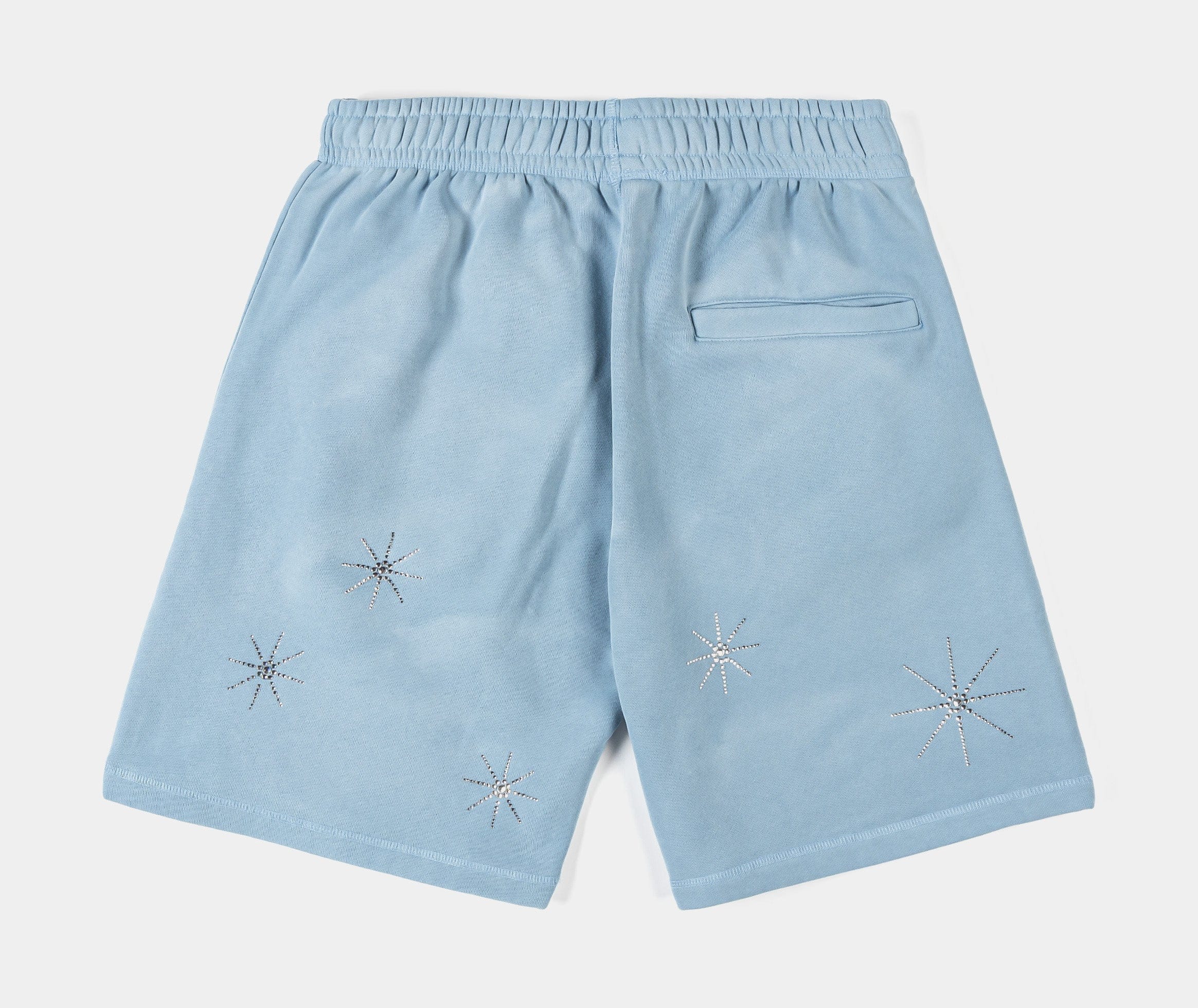 ORIGINAL SIN Prayer Long Fleece Mens Shorts (Blue/Blue)