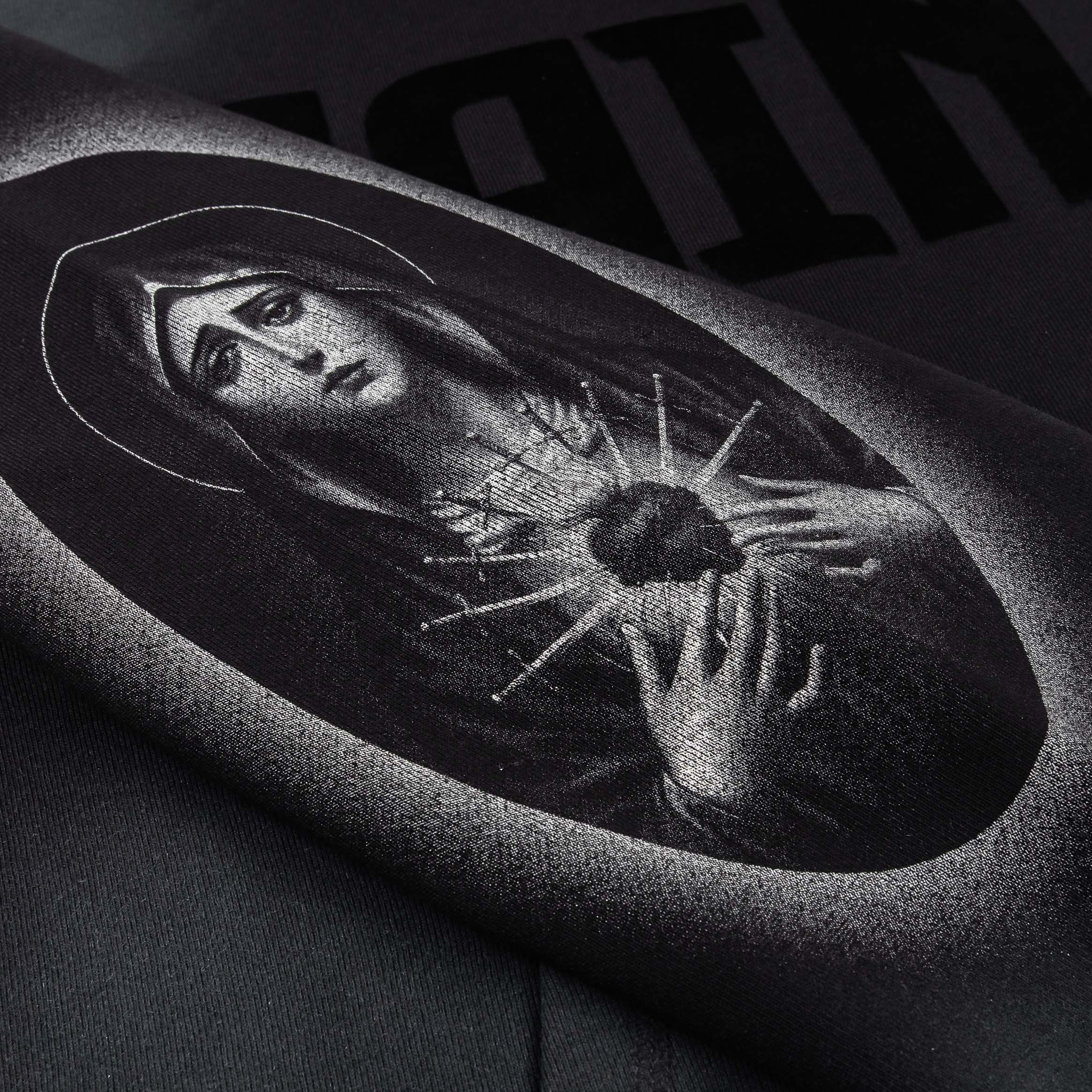 ORIGINAL SIN Saint Washed Pullover Mens Hoodie (Black/Grey)