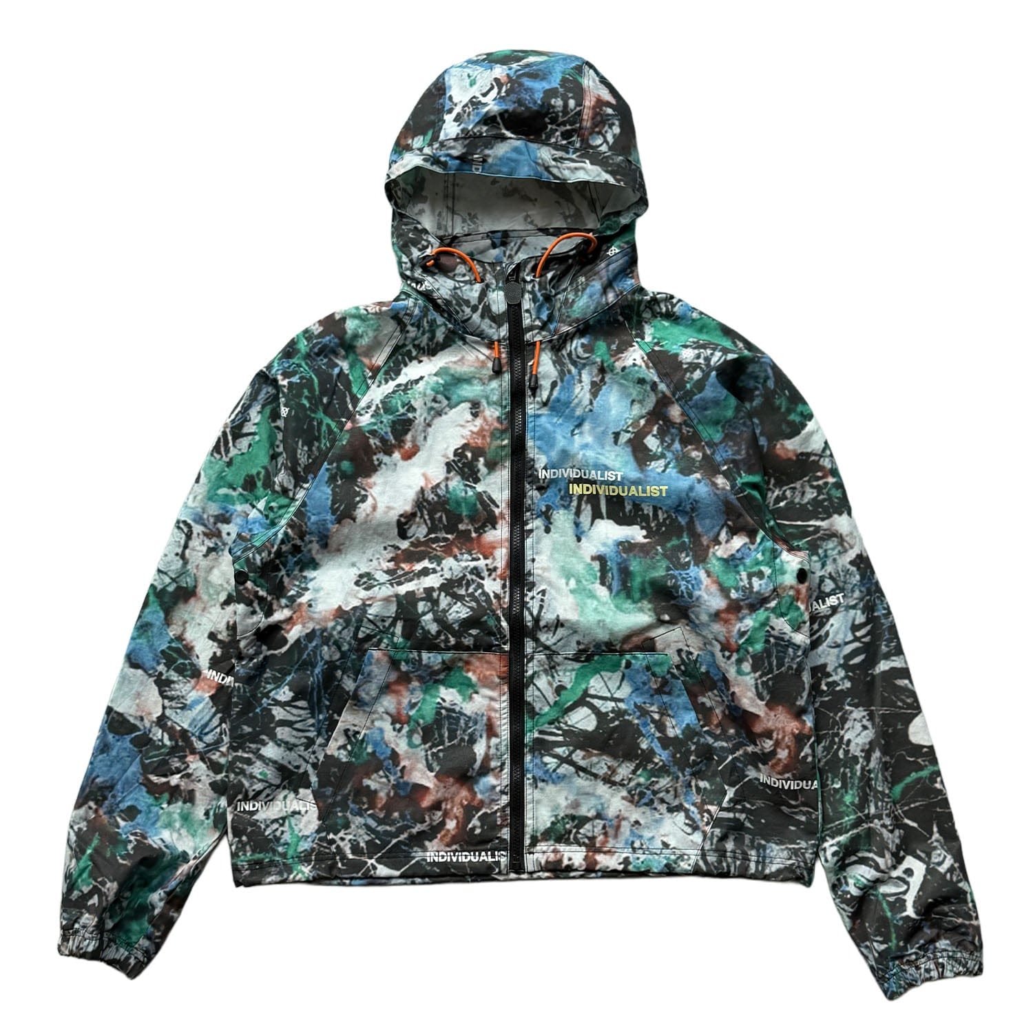 INDVLST LAB Indvlst Drip Camo Nylon Beach Shell Jacket 'Multi'