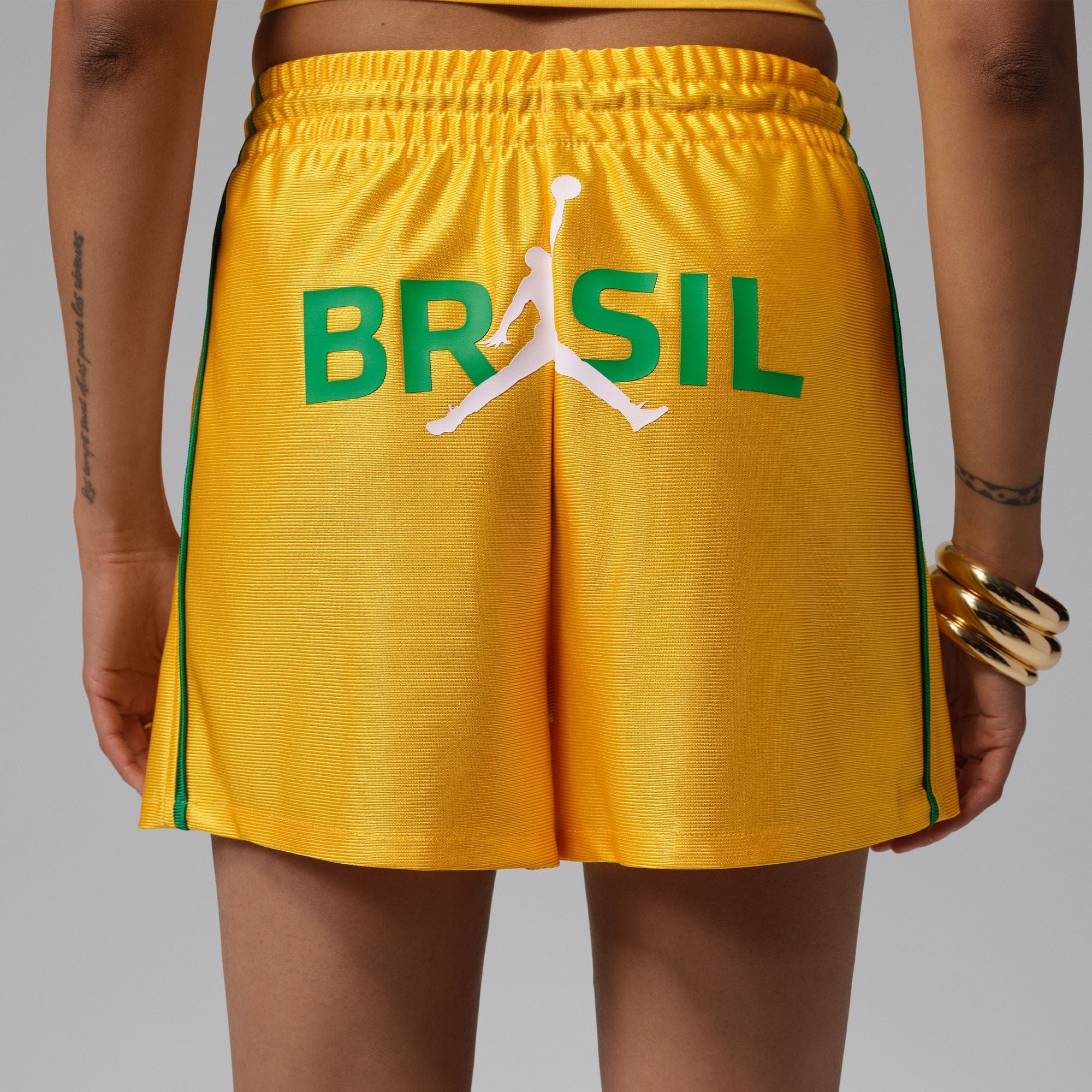 Air Jordan Womens Jordan Brooklyn Knit Shorts 'Varsity Maize'