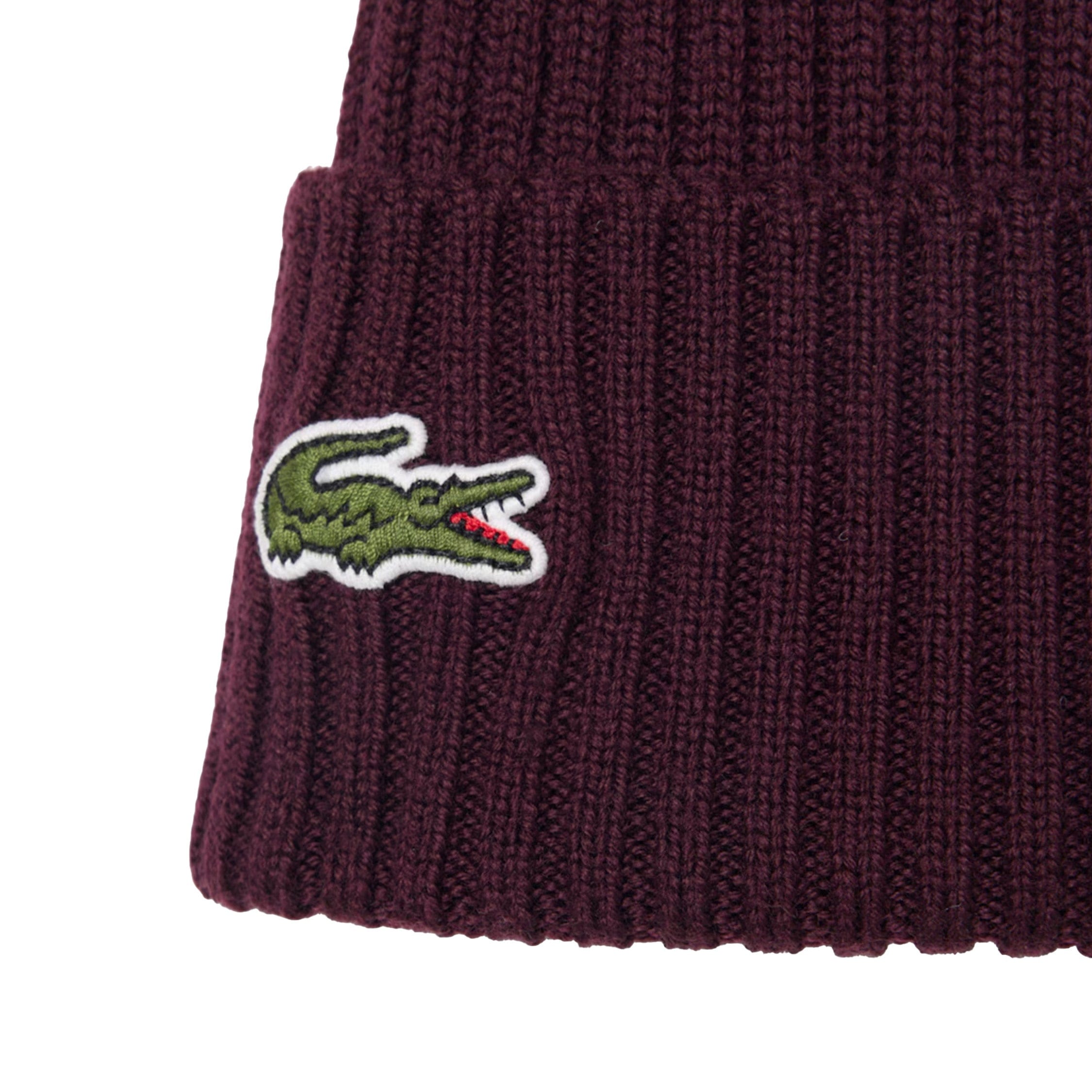 Lacoste Rib Knit Beanie