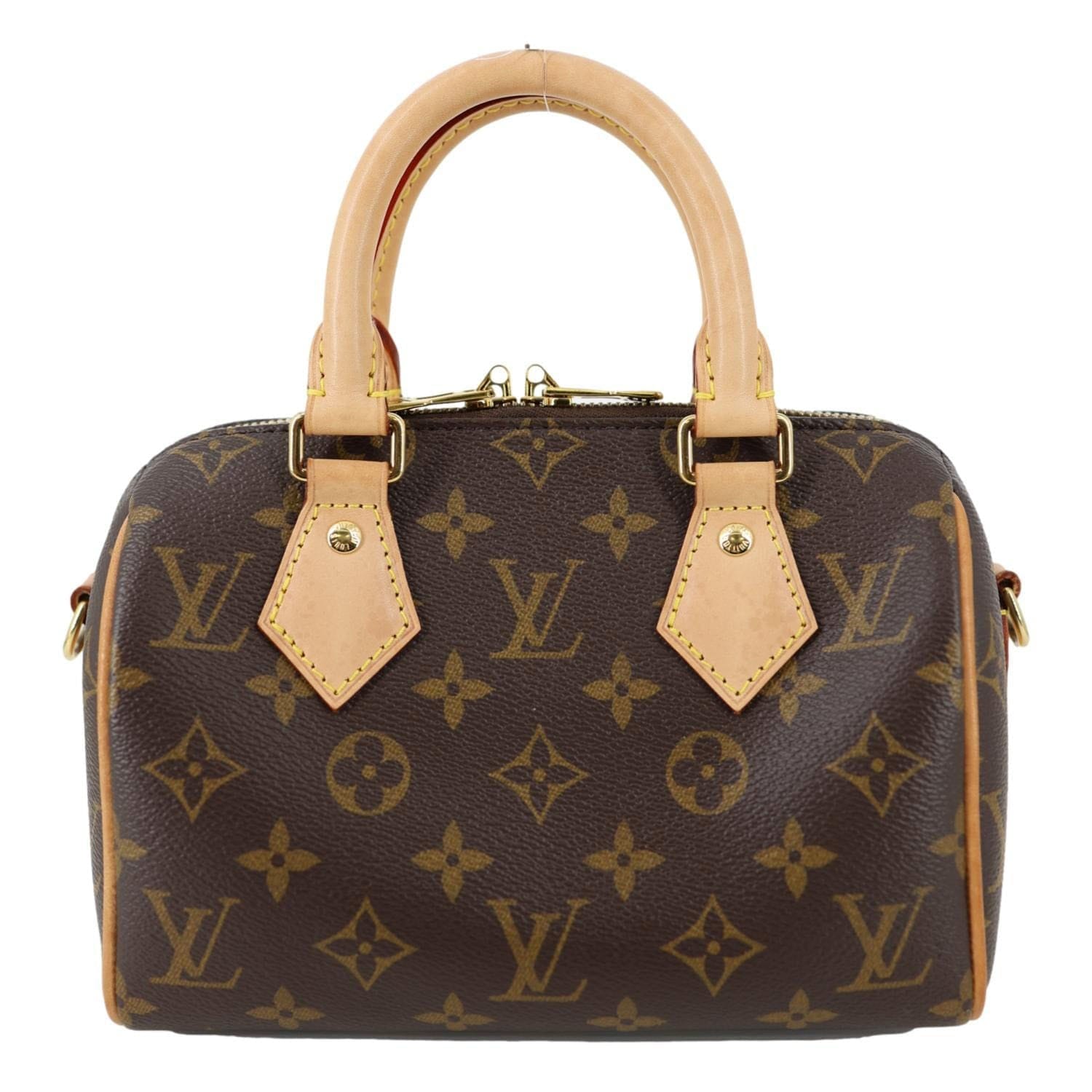LOUIS VUITTON Speedy 20 Bandouliere Monogram Canvas Shoulder Bag Brown