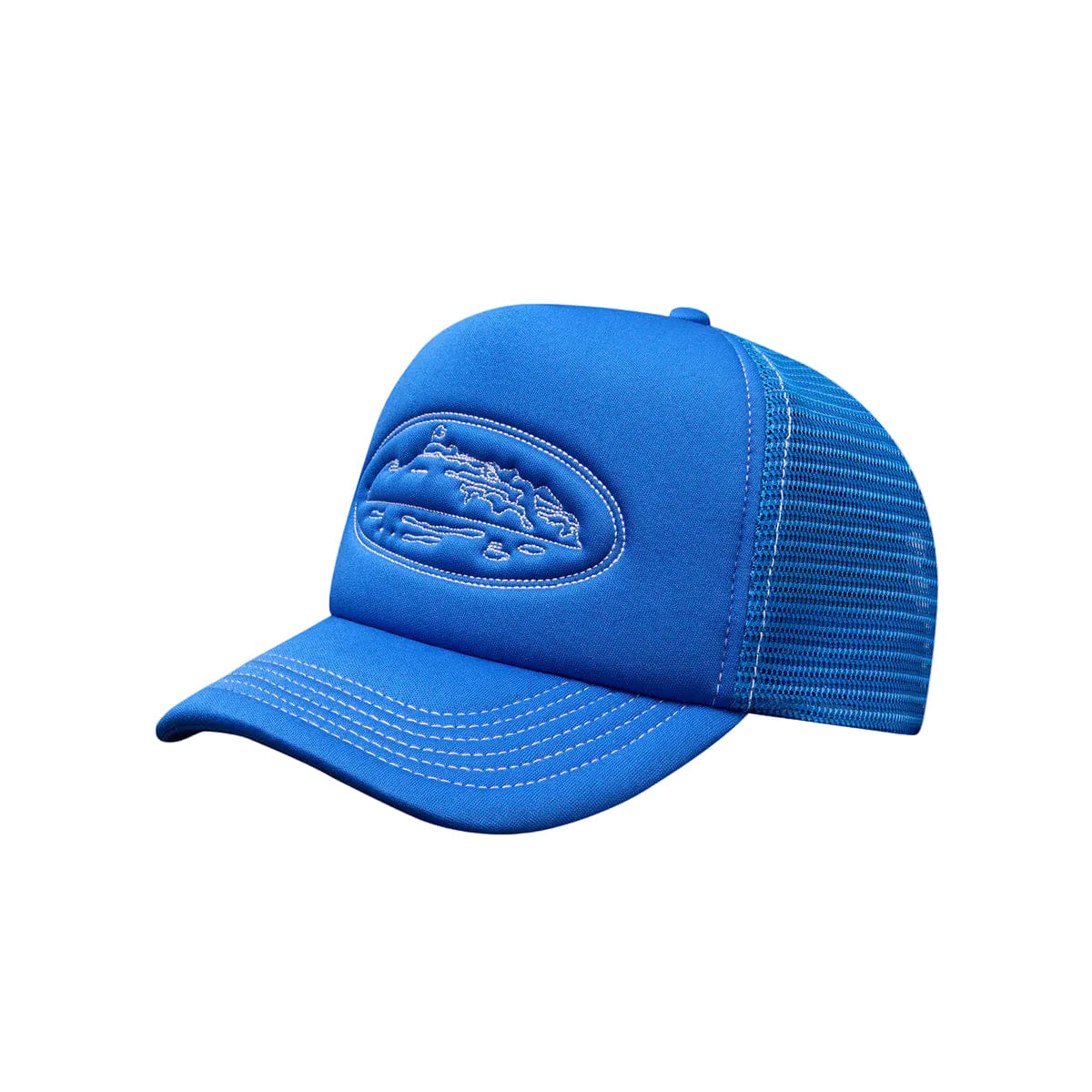 Corteiz Island Outline Trucker Hat 'Blue'