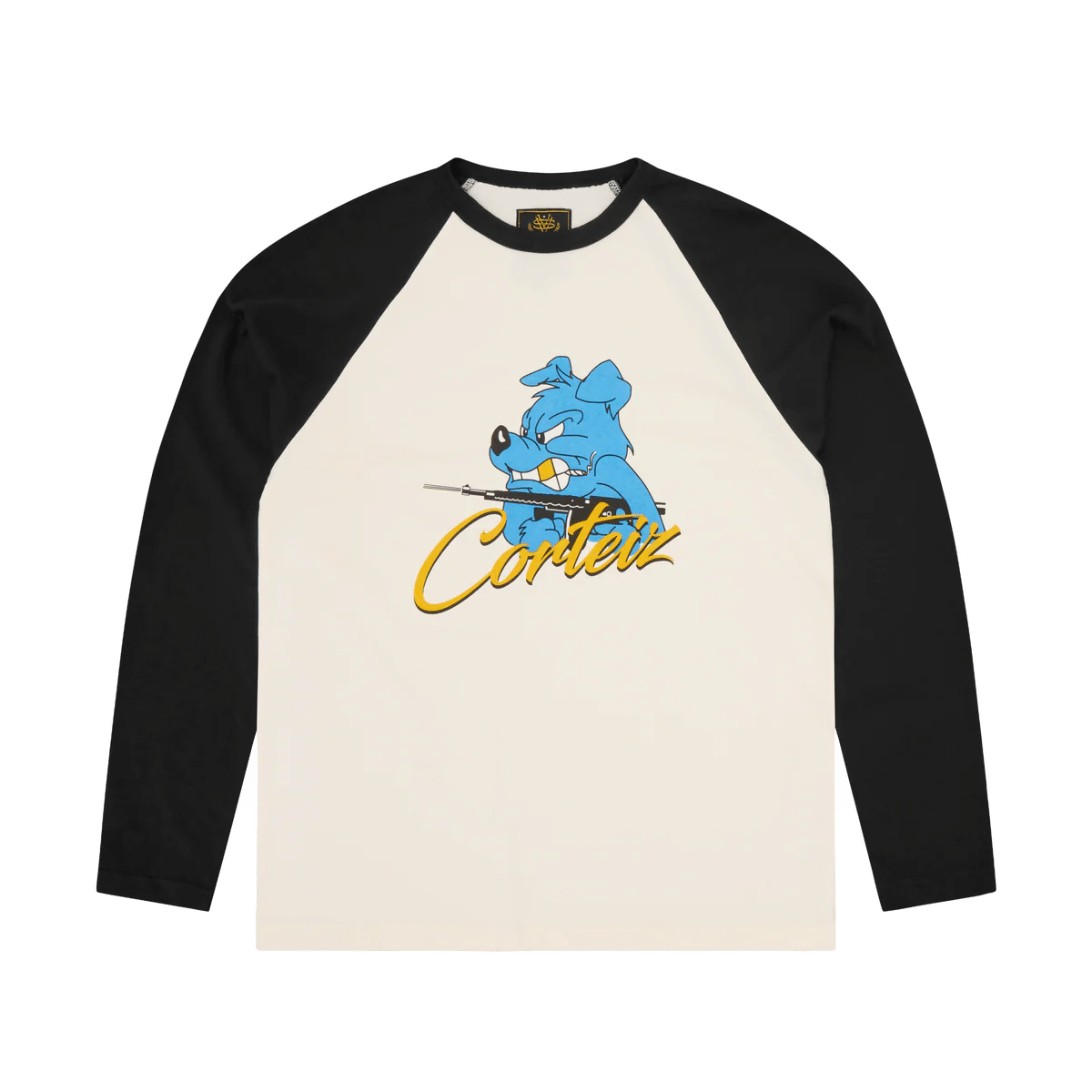 Corteiz K-9ine Raglan Long Sleeve Tee 'Black'