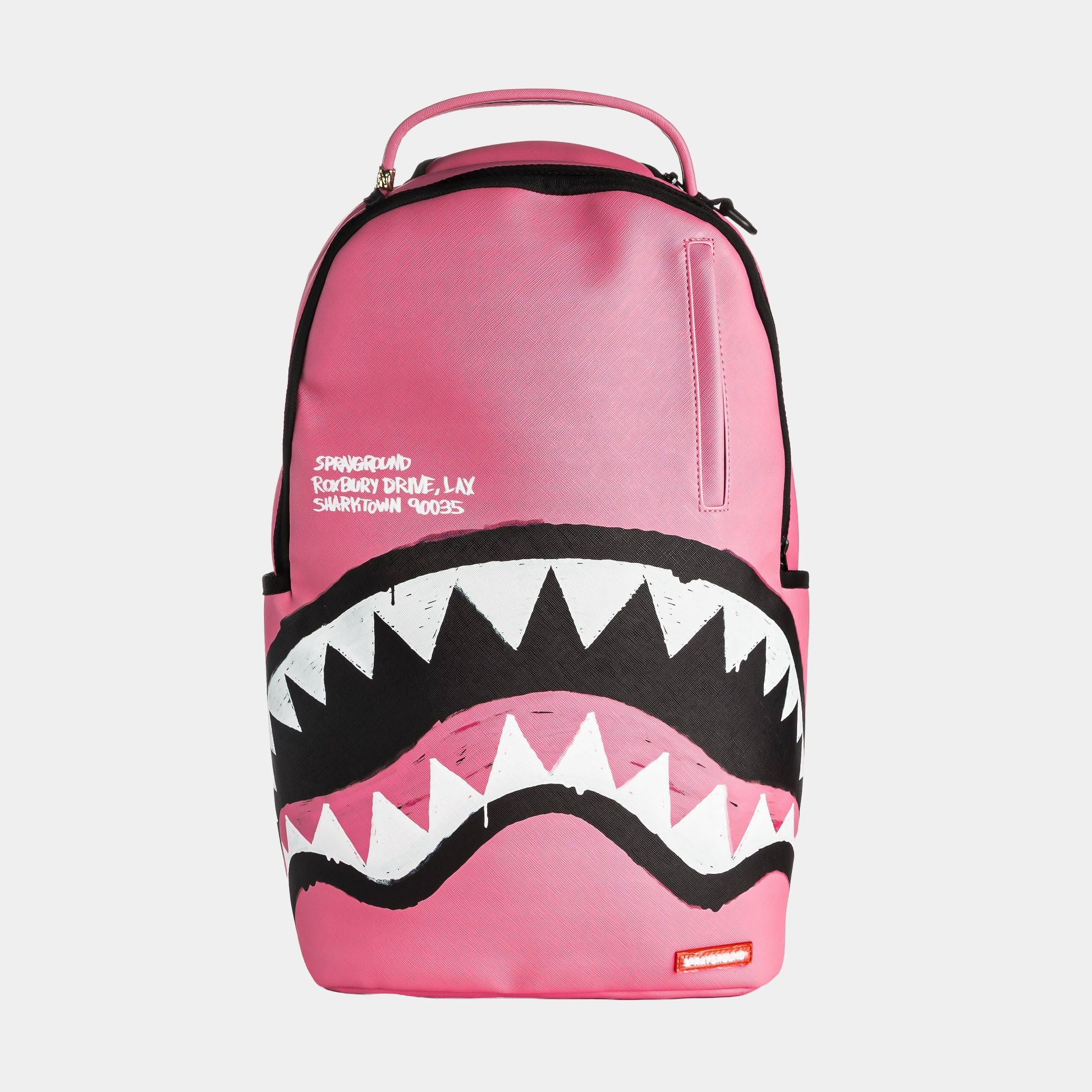 Sprayground Shark Central Scribble Dibble Mens Backpack (Pink/Black)
