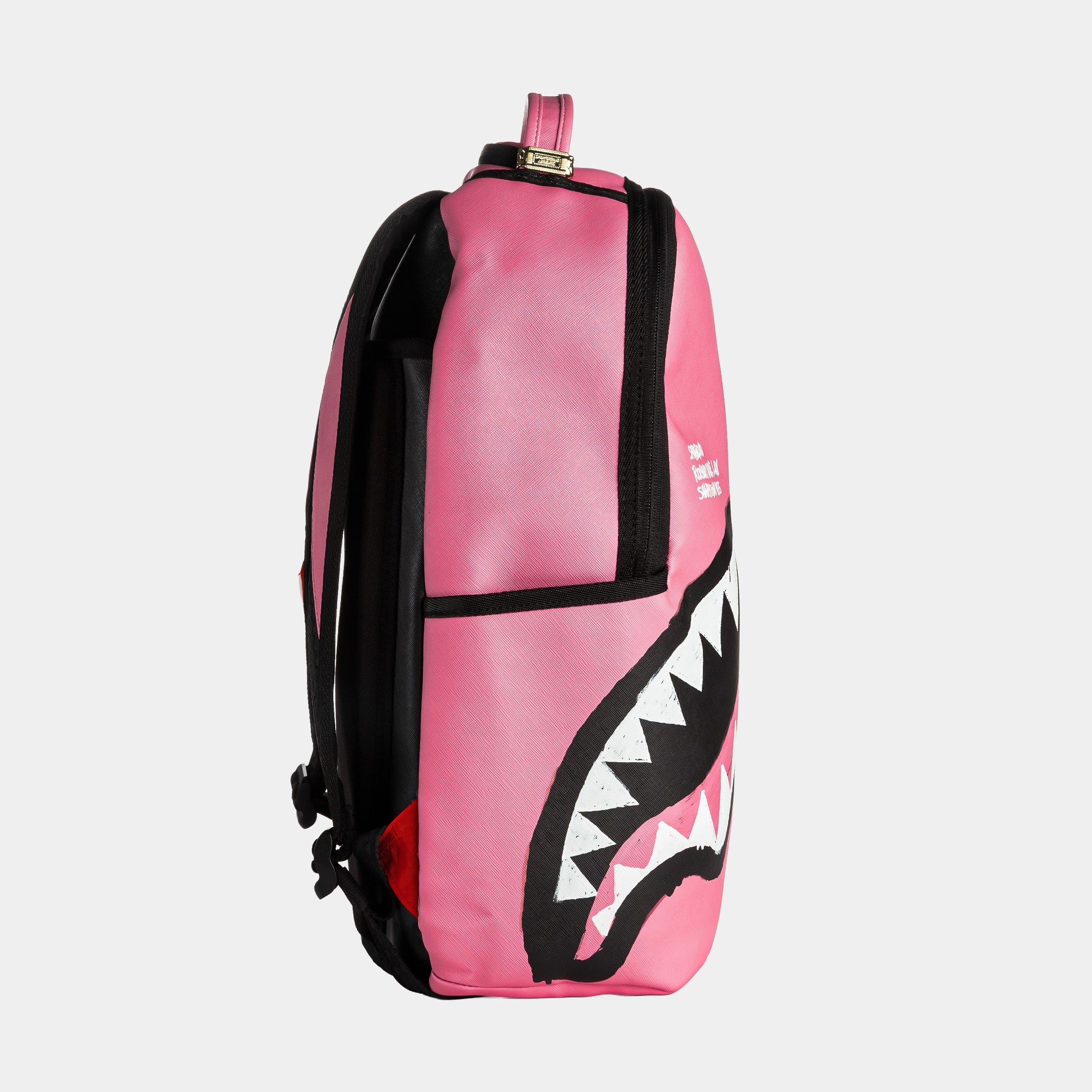 Sprayground Shark Central Scribble Dibble Mens Backpack (Pink/Black)
