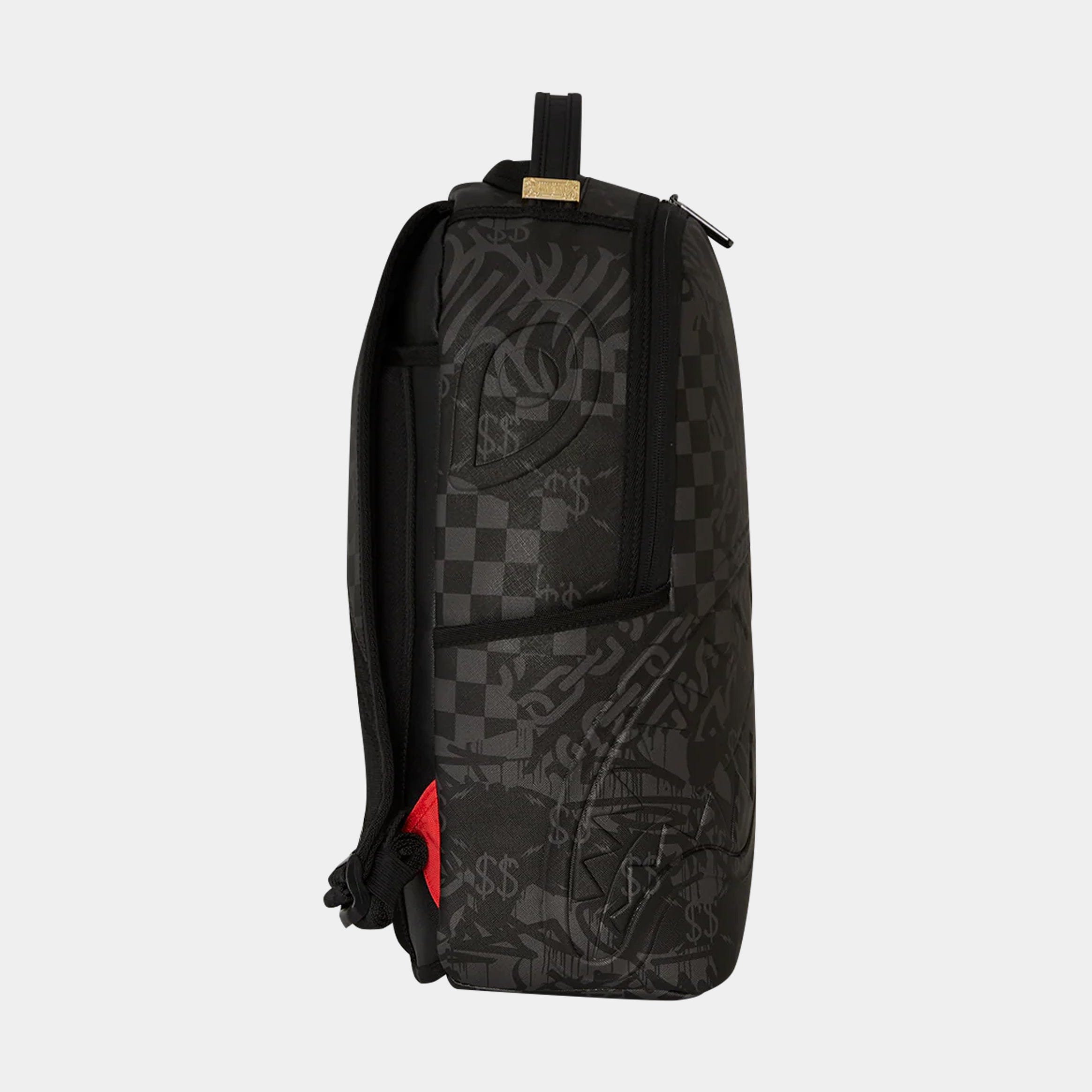 Sprayground 4AM Shark Mens Backpack (Black/Red)
