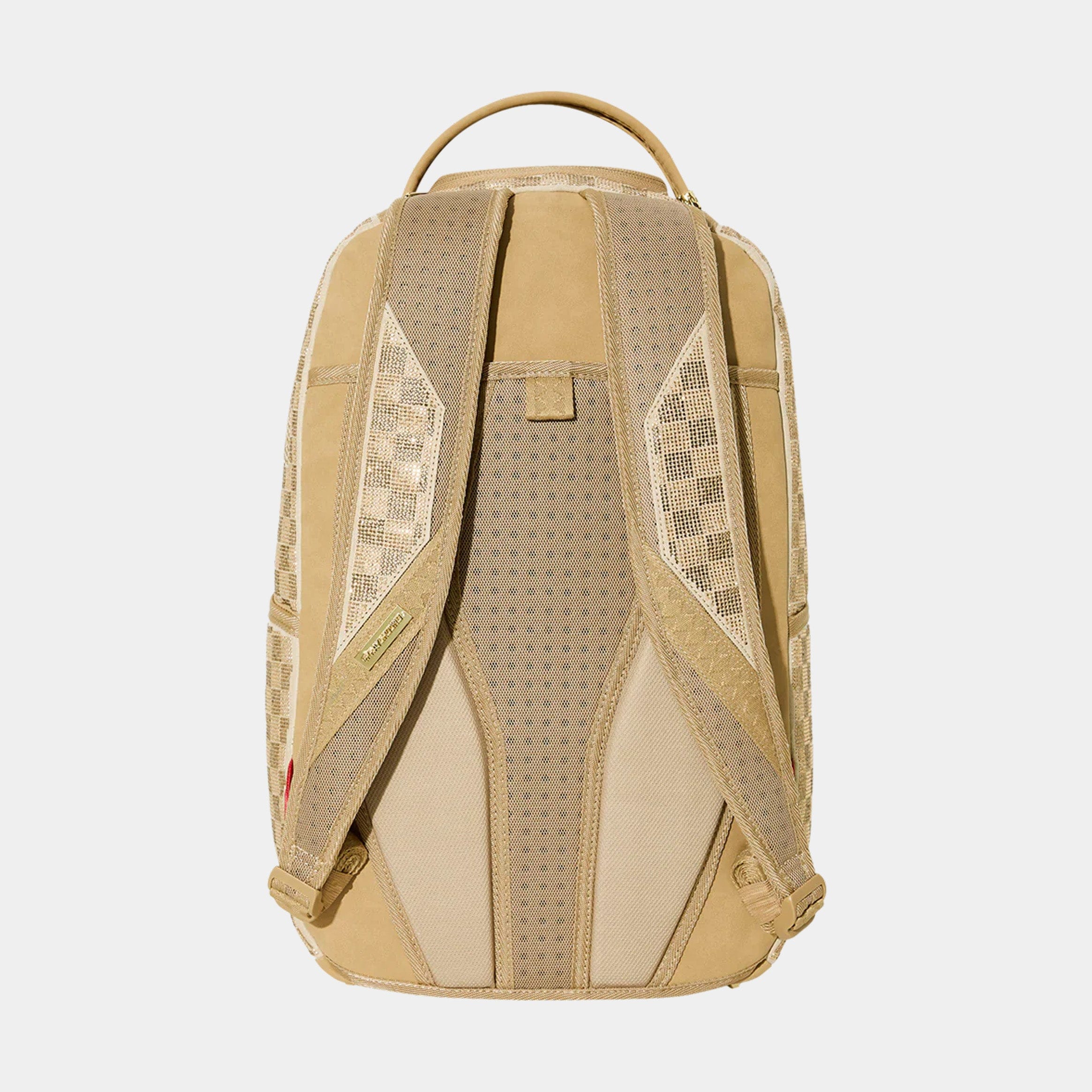 Sprayground 2 Tone Gold Trinity Mens Backpack (Gold/Gold)