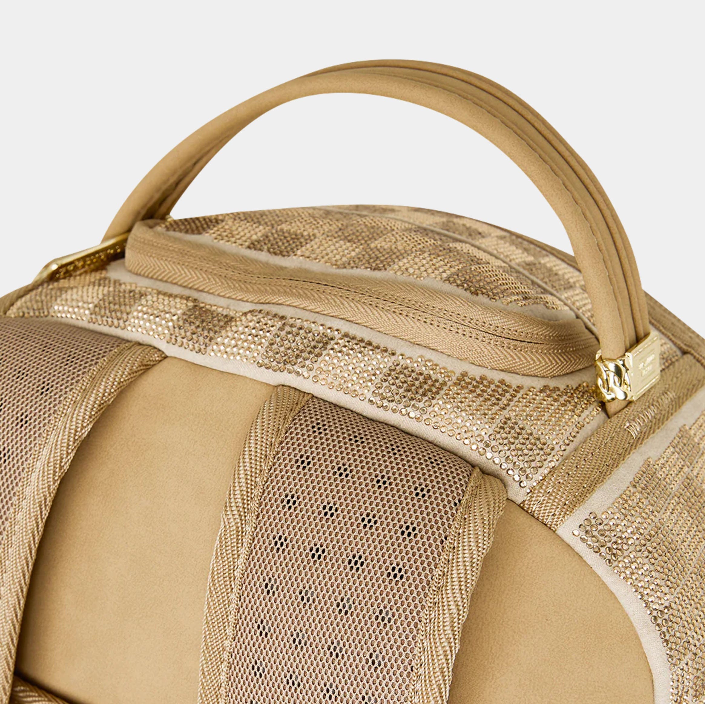 Sprayground 2 Tone Gold Trinity Mens Backpack (Gold/Gold)